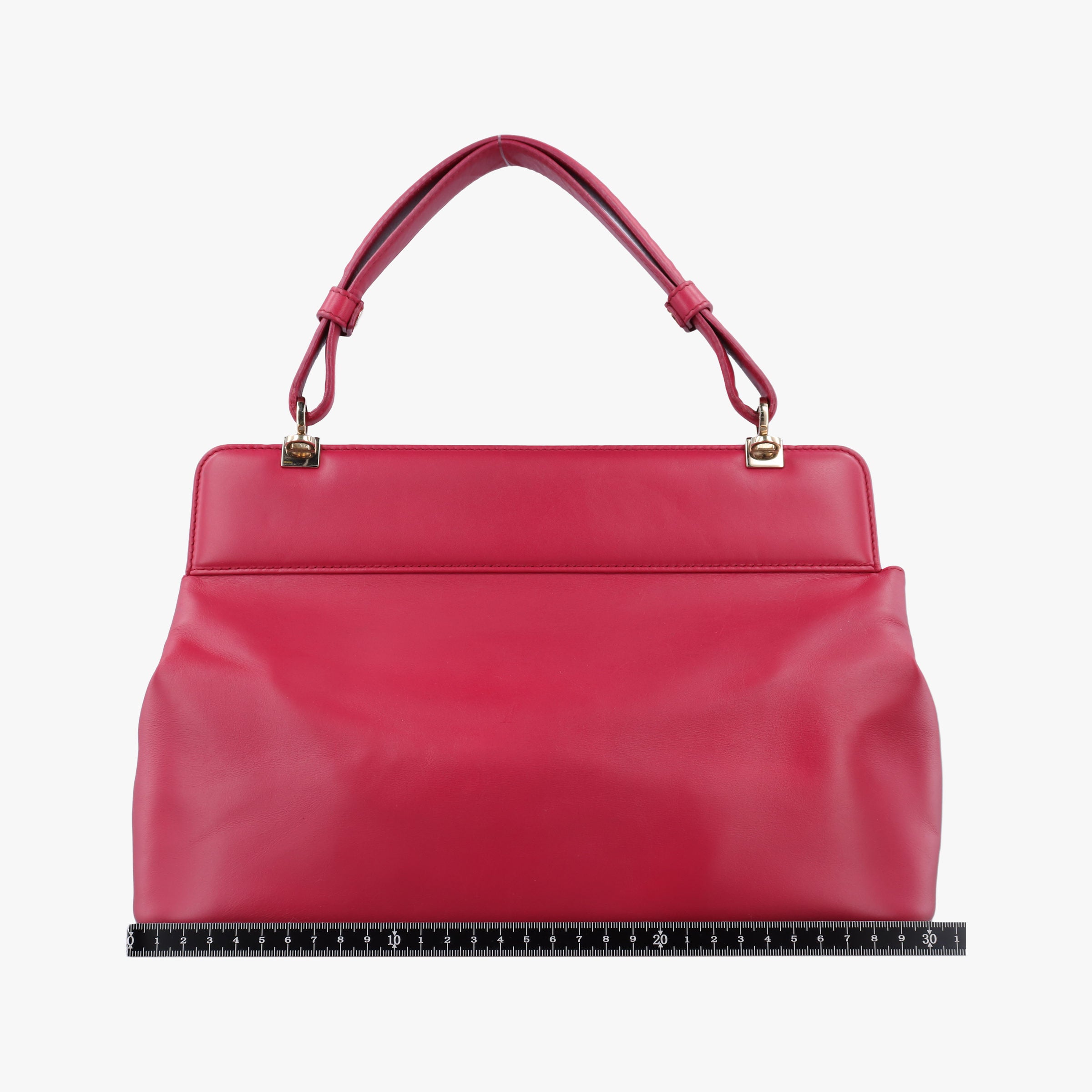 Pre-owned Bvlgari Isabella Rossellini Red Leather  shoulderbag | stylenewstar