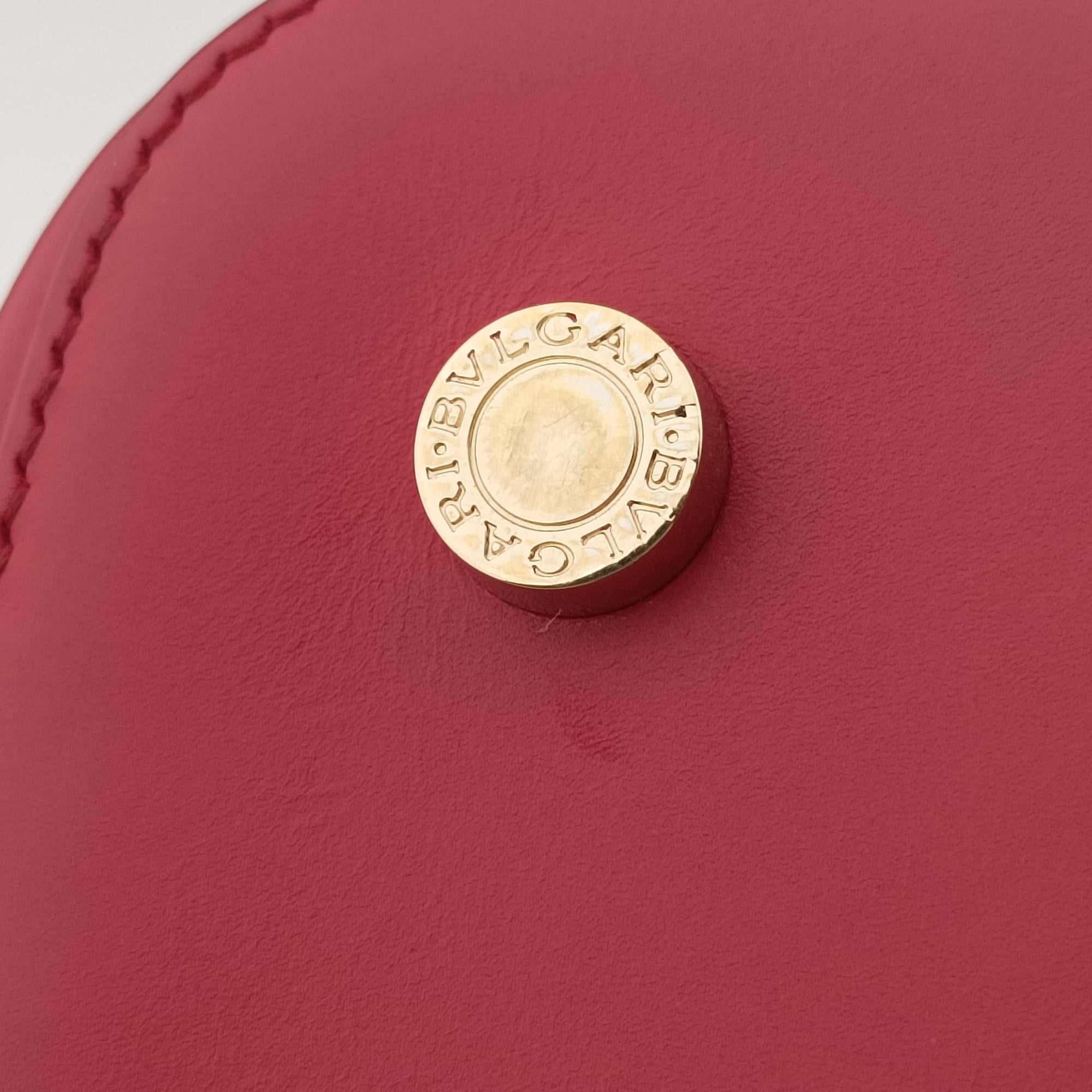 Pre-owned Bvlgari Isabella Rossellini Red Leather  shoulderbag | stylenewstar