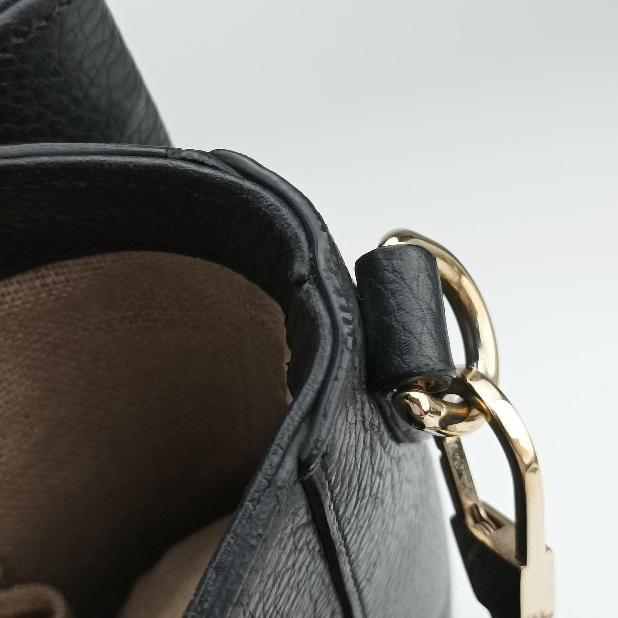 Pre-owned Gucci Interlocking G Black Leather 510306 shoulderbag | stylenewstar