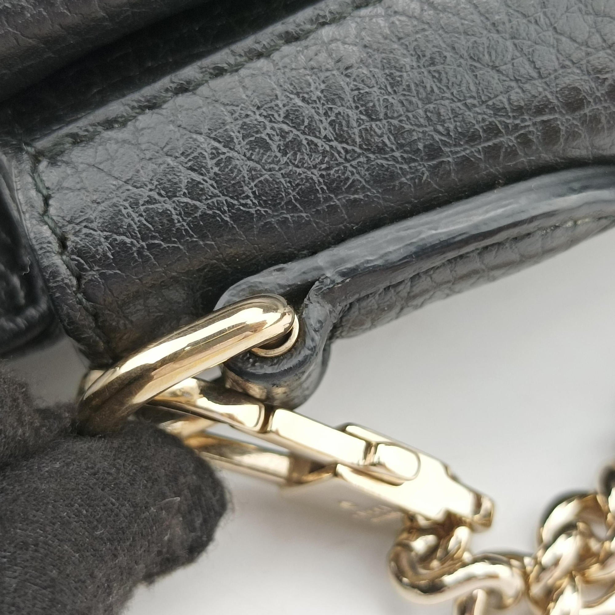 Pre-owned Gucci Interlocking G Black Leather 510306 shoulderbag | stylenewstar