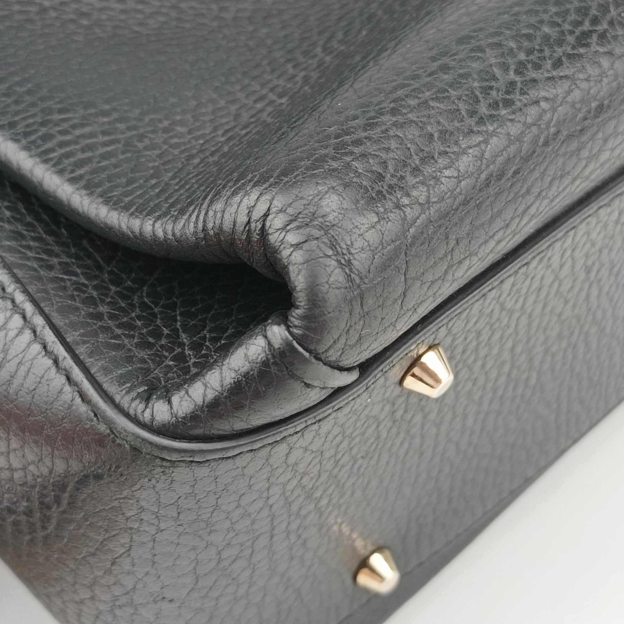 Pre-owned Gucci Interlocking G Black Leather 510306 shoulderbag | stylenewstar