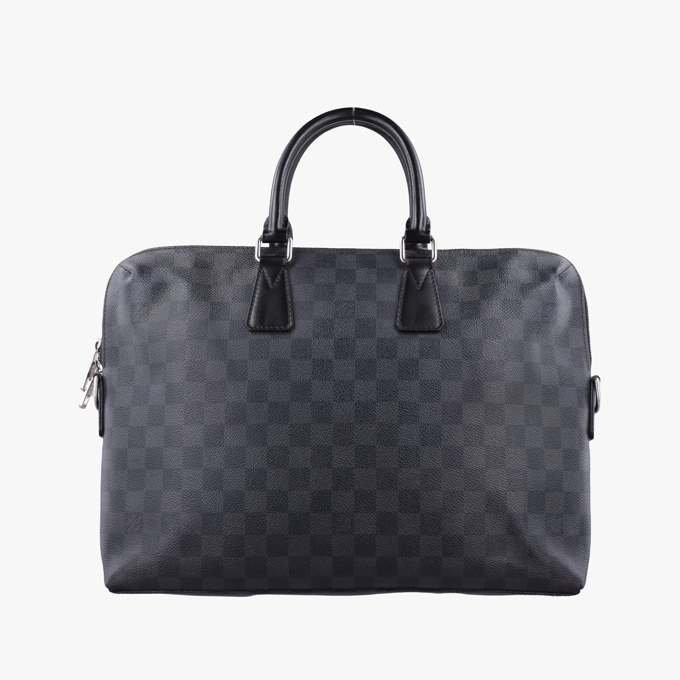 Secondhand Louis Vuitton Porte Documents Jour Noir Damier Graphite N48224 handbag | stylenewstar