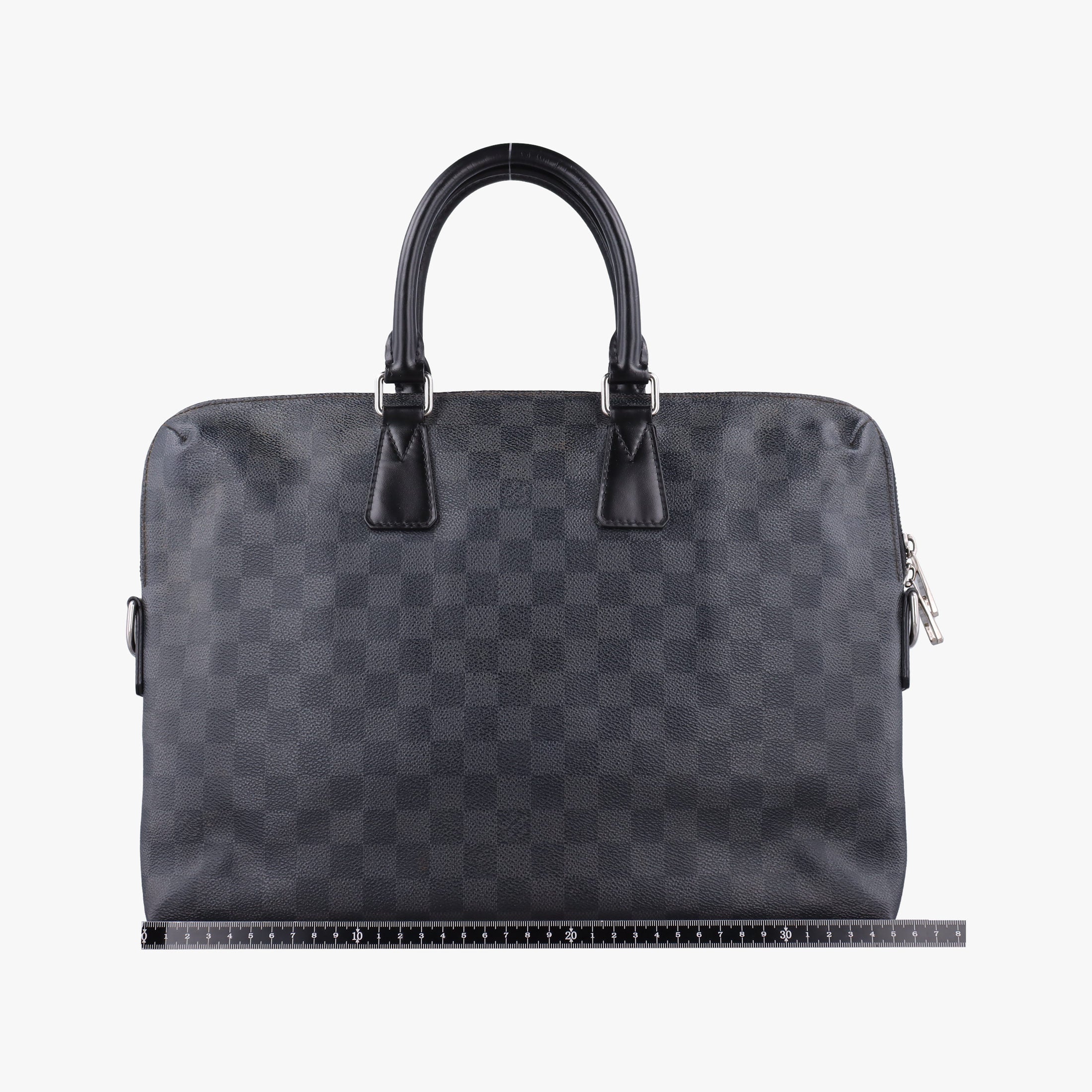Secondhand Louis Vuitton Porte Documents Jour Noir Damier Graphite N48224 handbag | stylenewstar