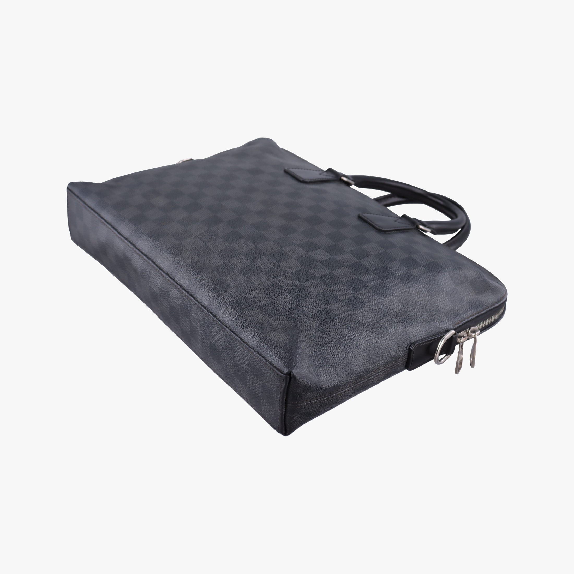 Secondhand Louis Vuitton Porte Documents Jour Noir Damier Graphite N48224 handbag | stylenewstar
