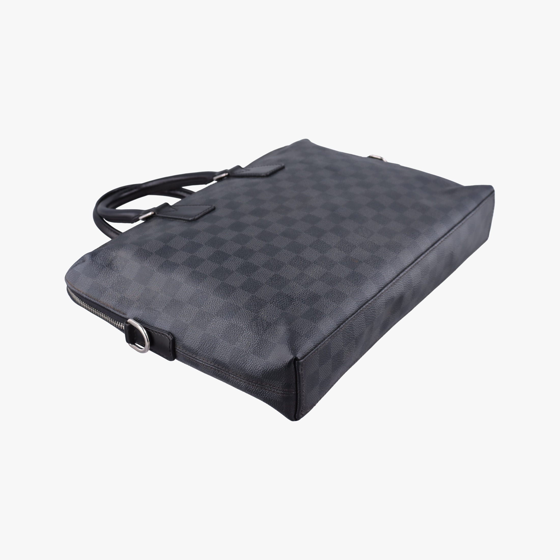 Secondhand Louis Vuitton Porte Documents Jour Noir Damier Graphite N48224 handbag | stylenewstar
