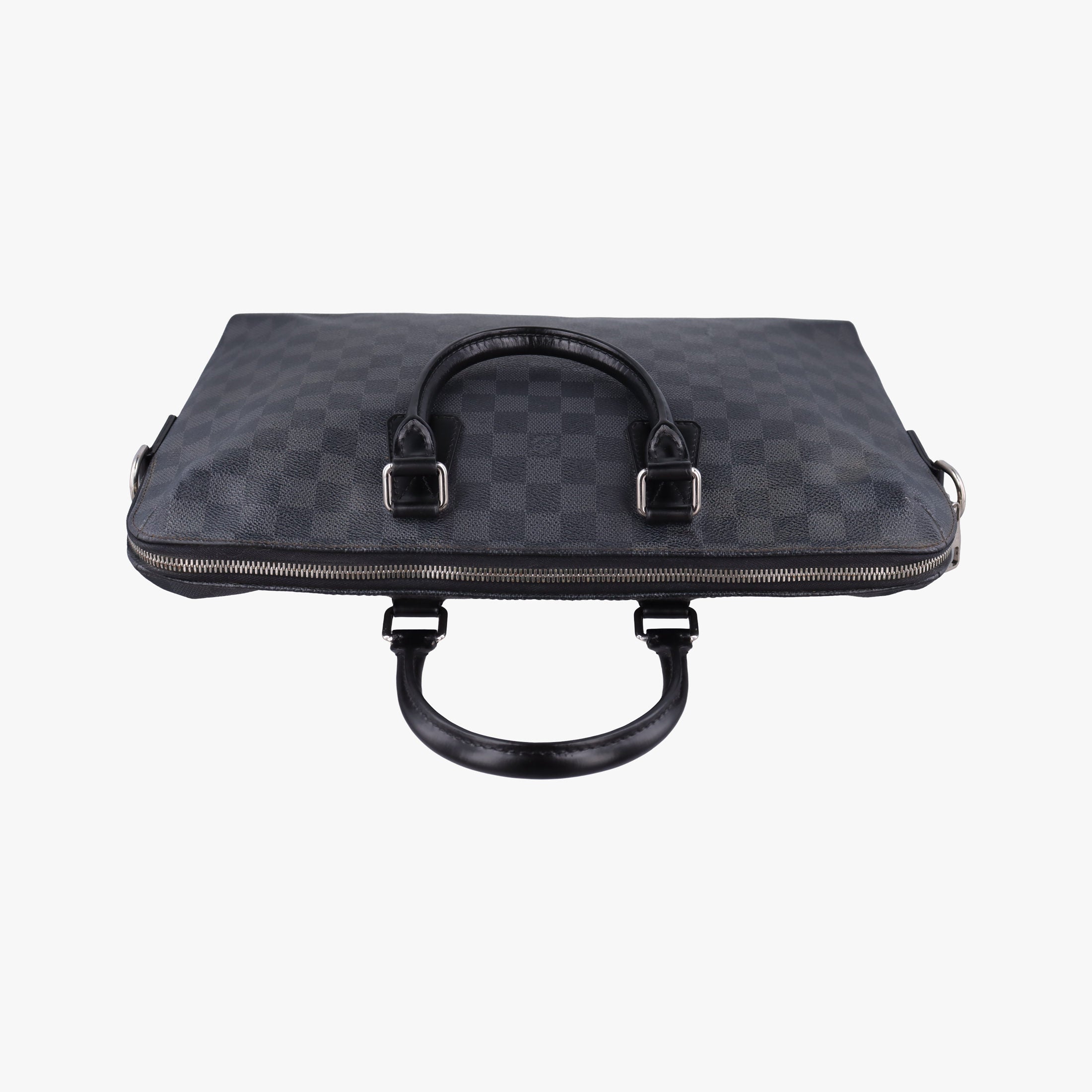Secondhand Louis Vuitton Porte Documents Jour Noir Damier Graphite N48224 handbag | stylenewstar
