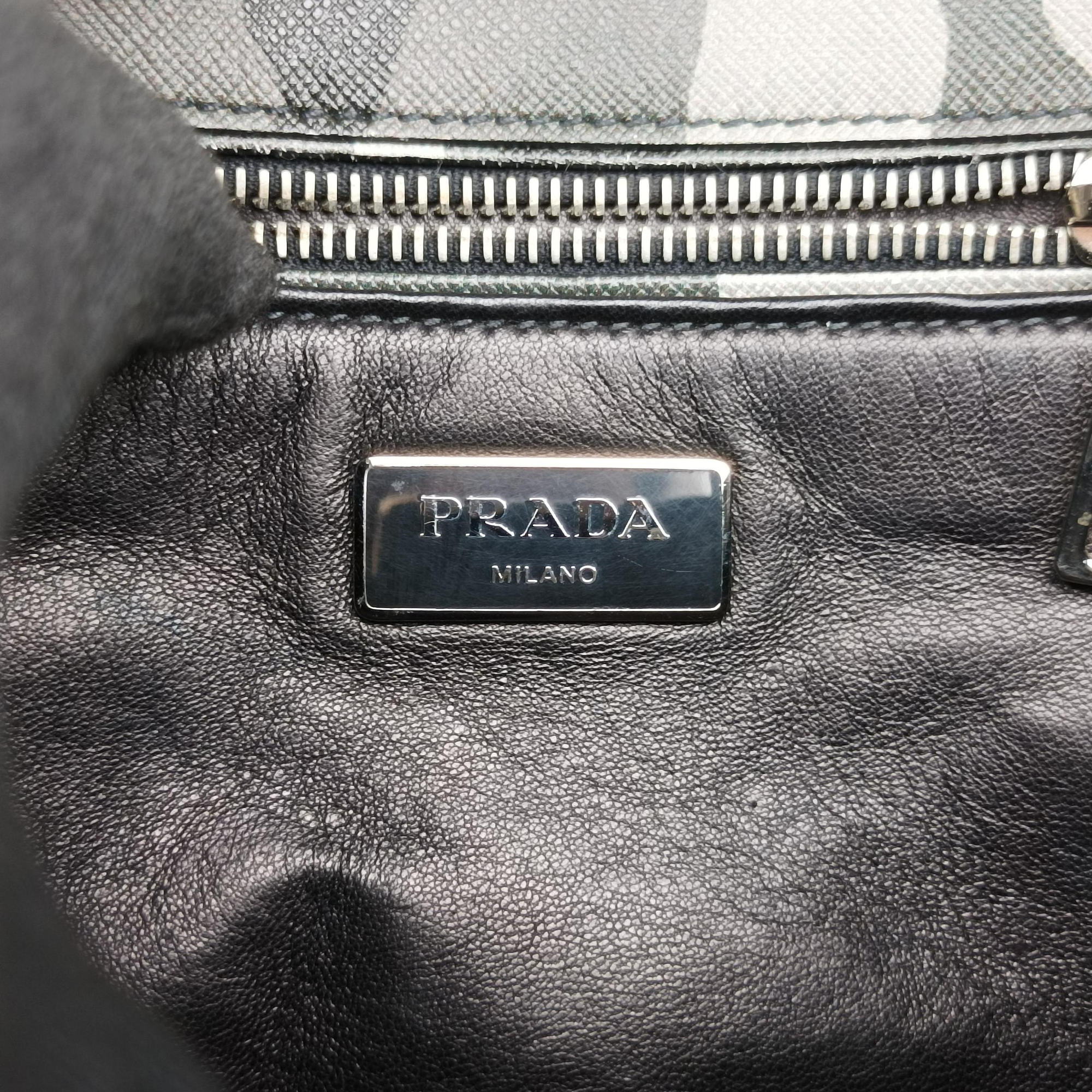 Pre-owned Prada Sound Multicolour saffiano leather  shoulderbag | stylenewstar