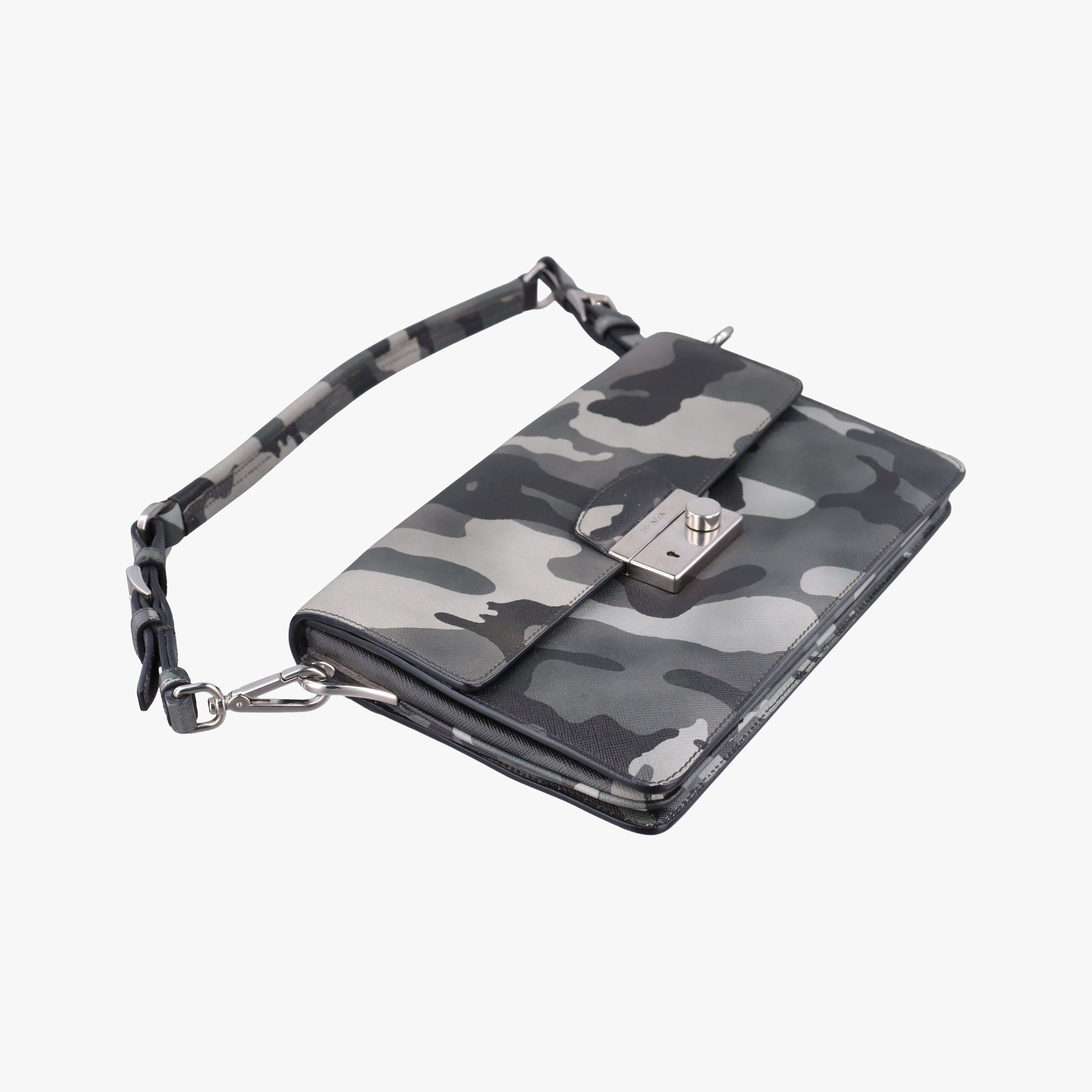 Pre-owned Prada Sound Multicolour saffiano leather  shoulderbag | stylenewstar