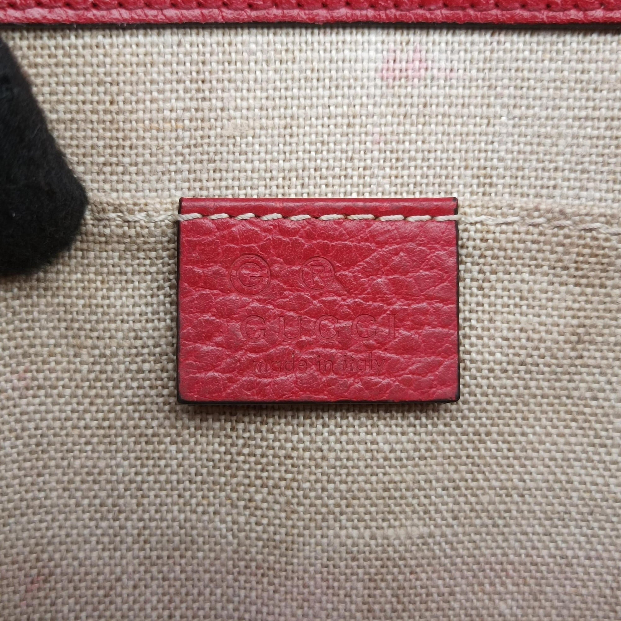 Pre-owned Gucci Interlocking G Red Leather 510304 shoulderbag | stylenewstar