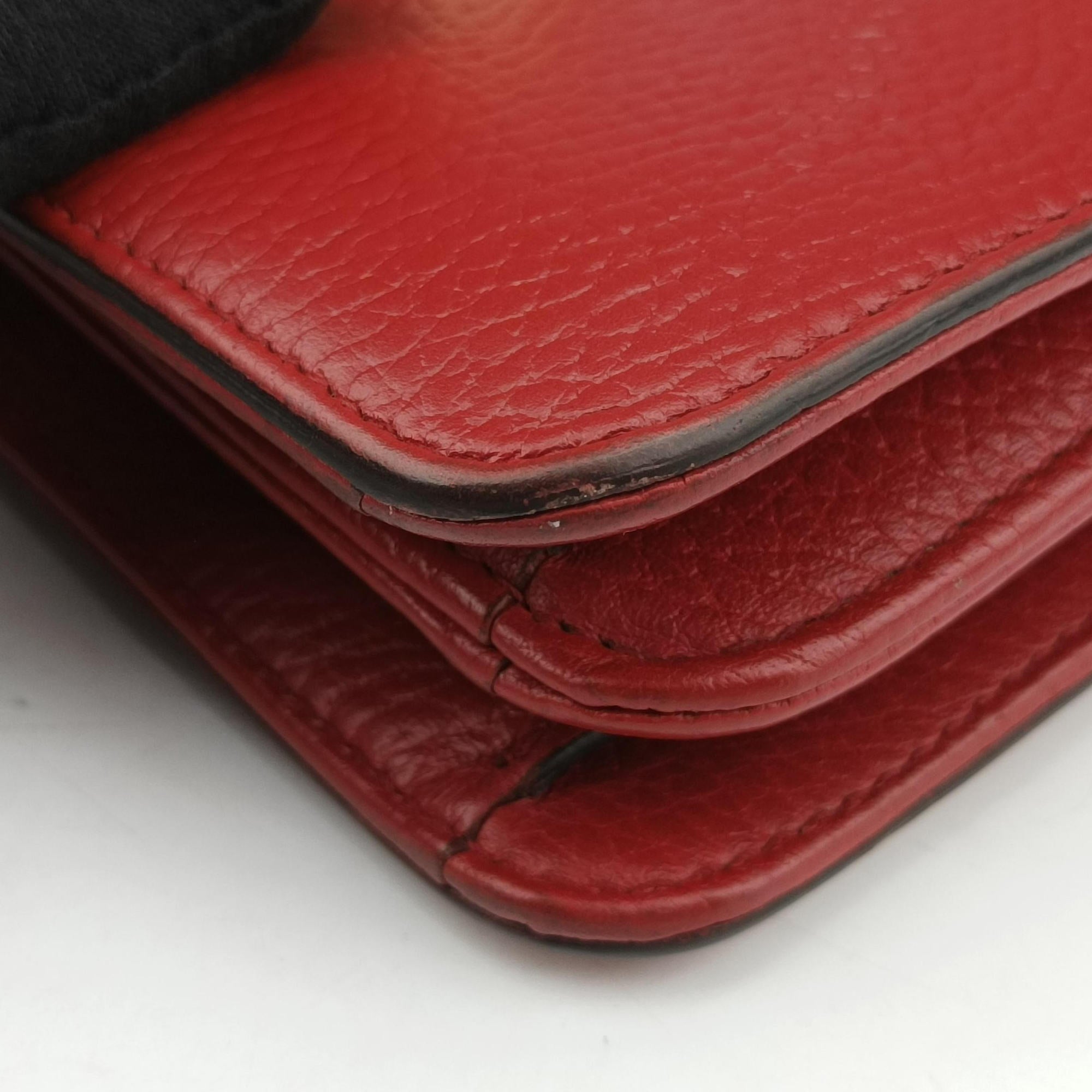 Pre-owned Gucci Interlocking G Red Leather 510304 shoulderbag | stylenewstar