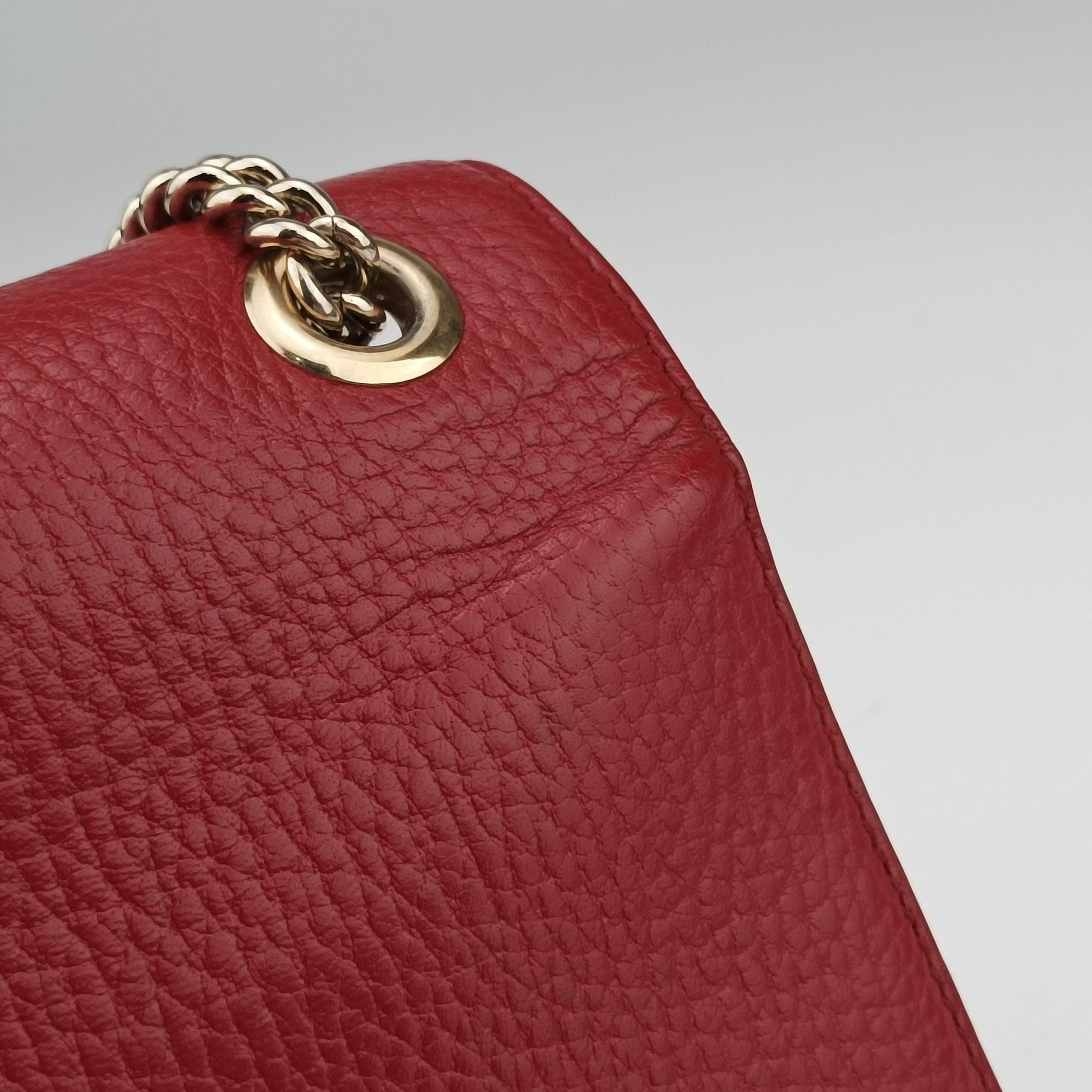 Pre-owned Gucci Interlocking G Red Leather 510304 shoulderbag | stylenewstar