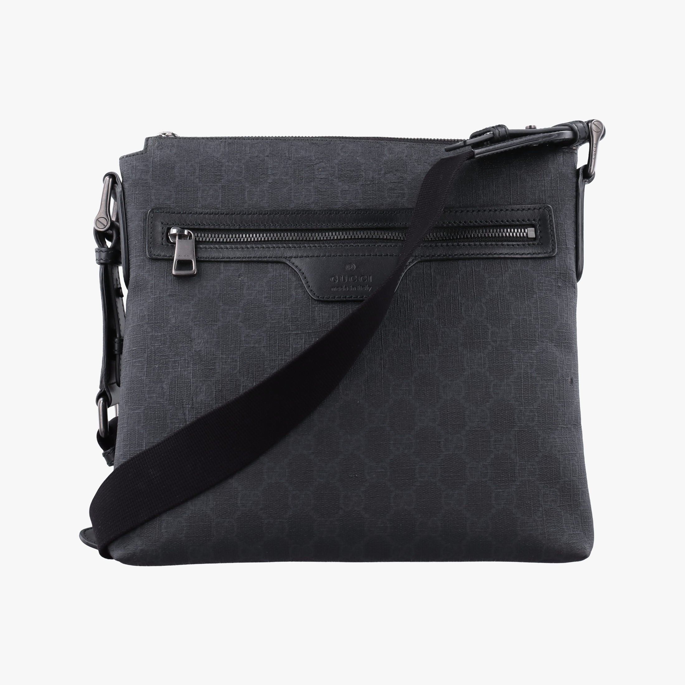 Vintage Gucci GG Supreme Black PVC coated canvas 322279 shoulderbag | stylenewstar