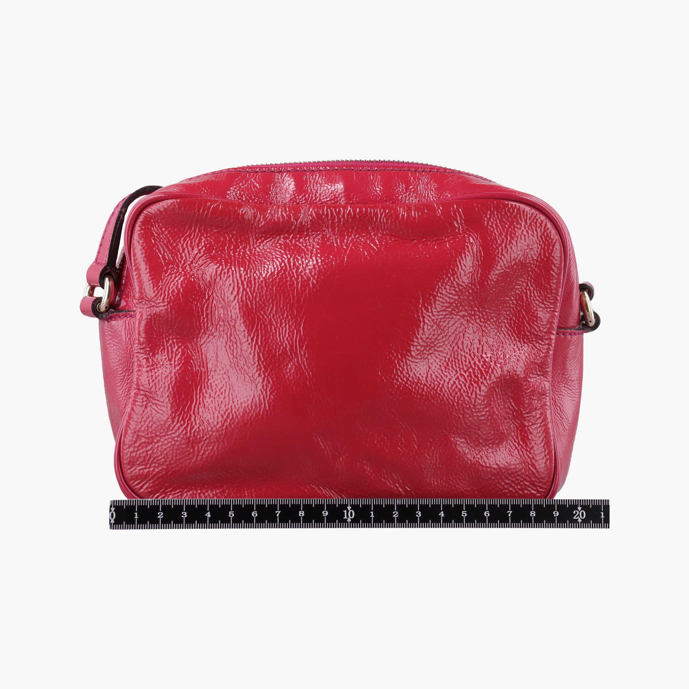 Pre-owned Gucci Soho Rose Patent Leather 308364 shoulderbag | stylenewstar