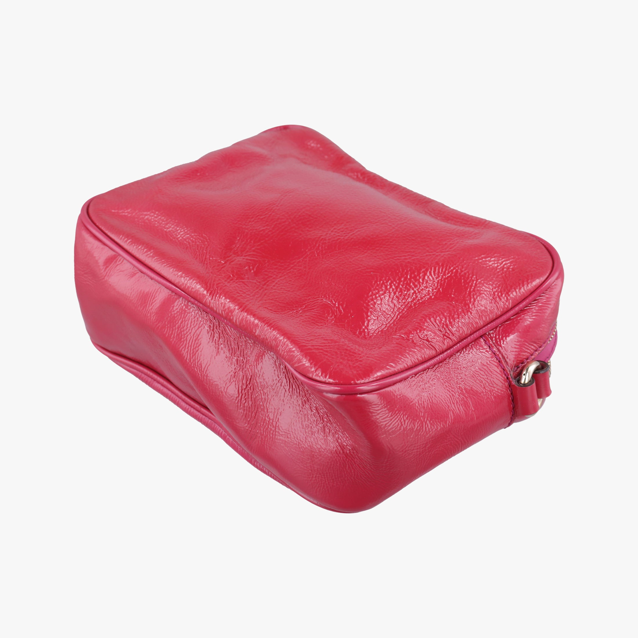 Pre-owned Gucci Soho Rose Patent Leather 308364 shoulderbag | stylenewstar
