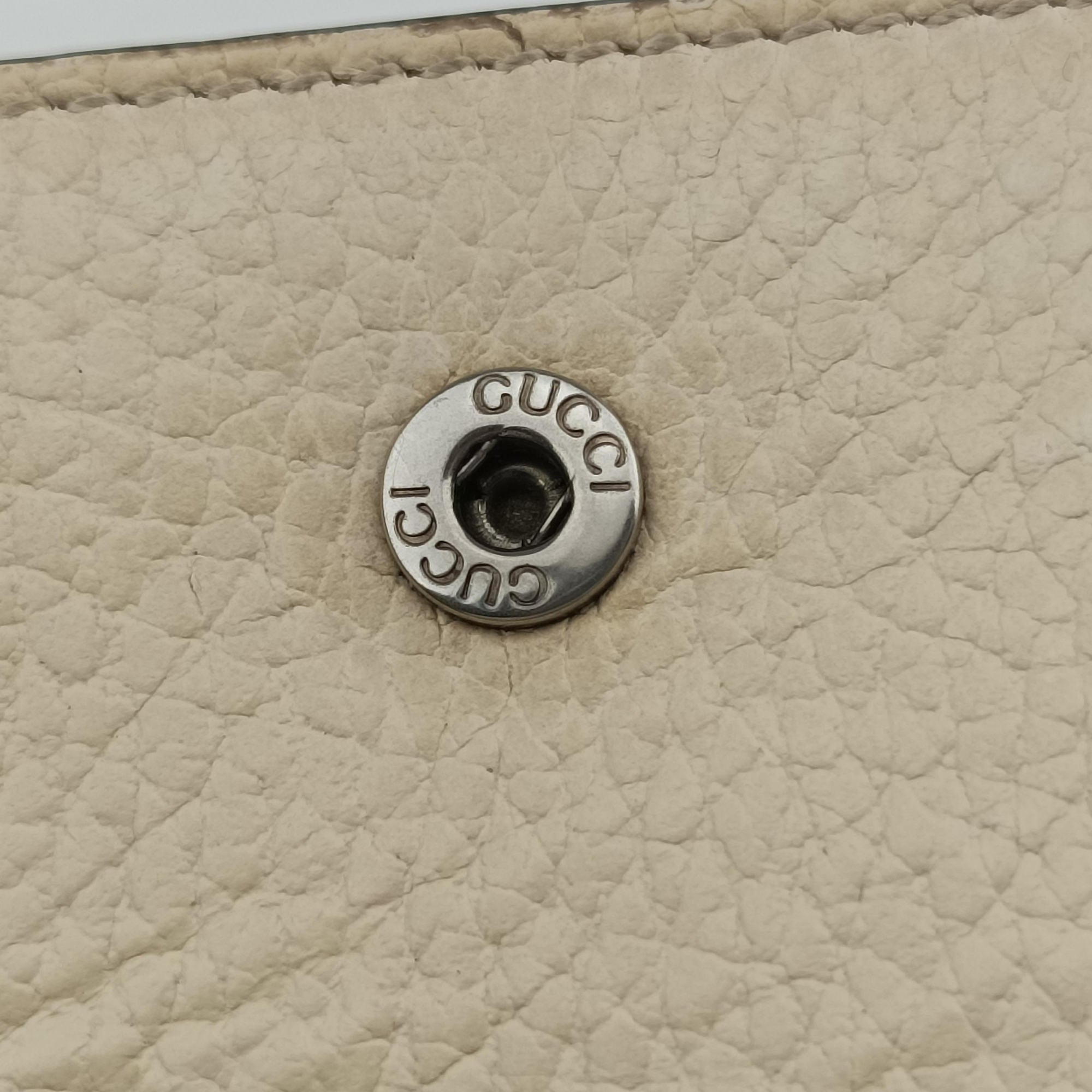 Pre-owned Gucci Dionysus White Leather 476432 shoulderbag | stylenewstar