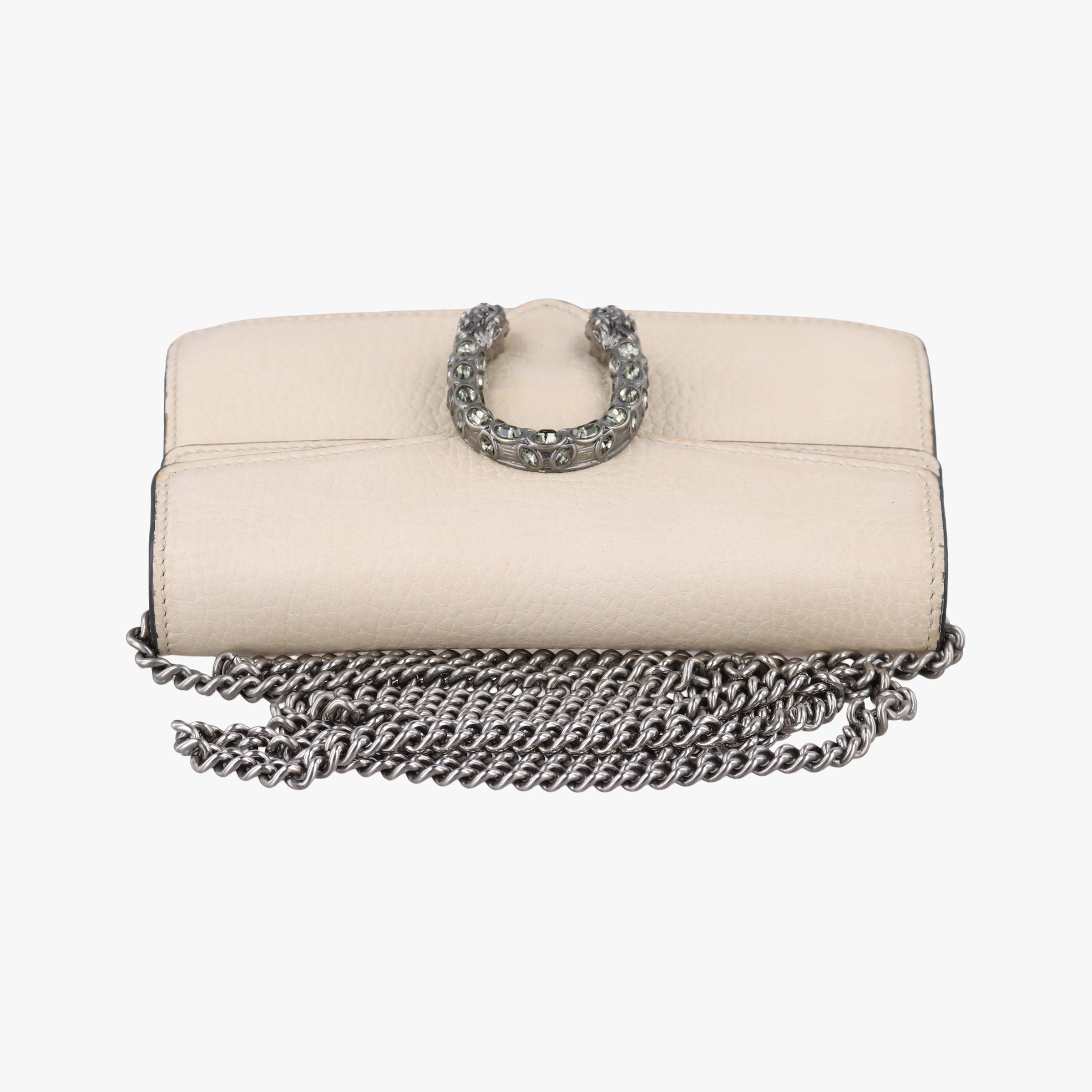 Pre-owned Gucci Dionysus White Leather 476432 shoulderbag | stylenewstar