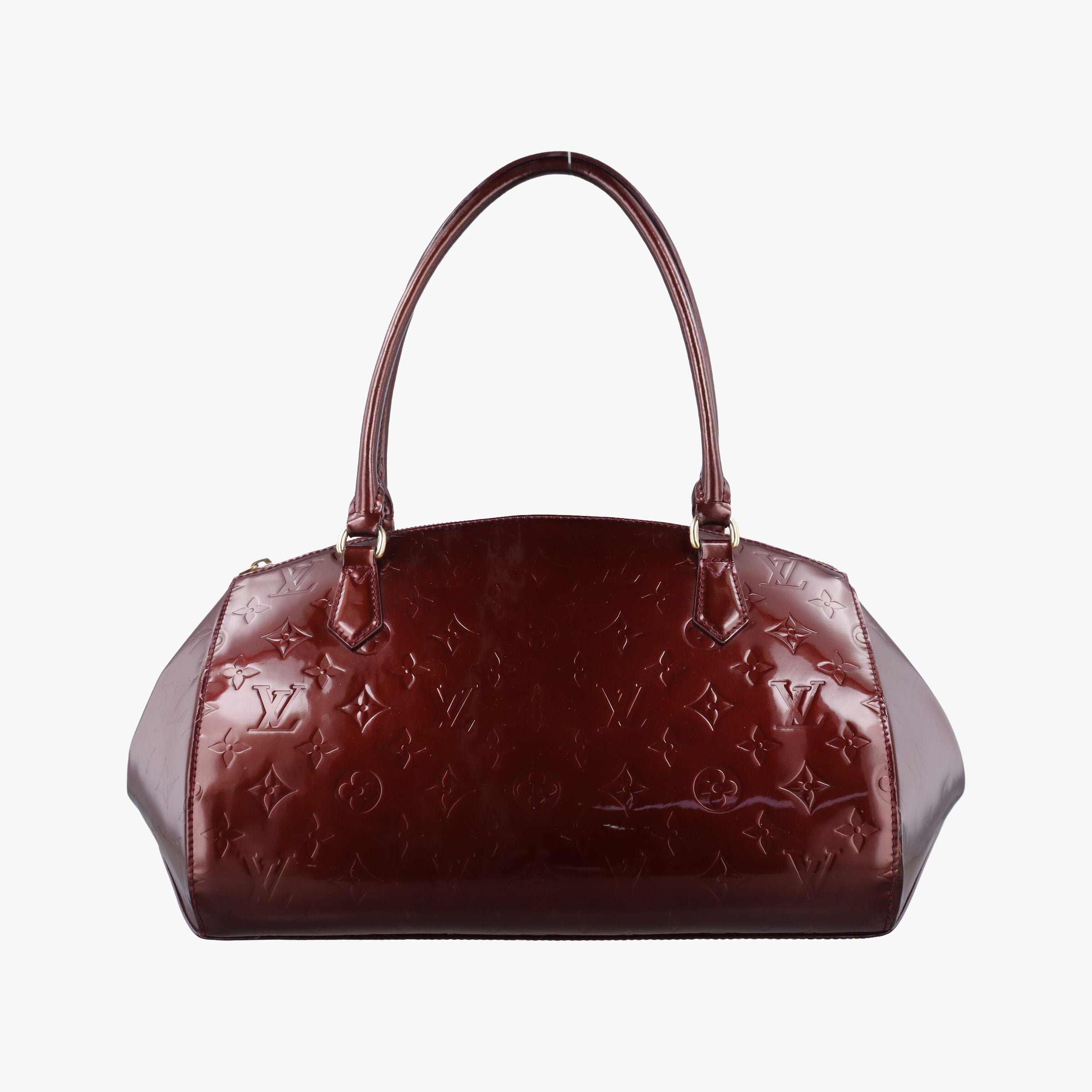 Pre-owned Louis Vuitton Sherwood PM Amarante Vernis M91488 handbag | stylenewstar