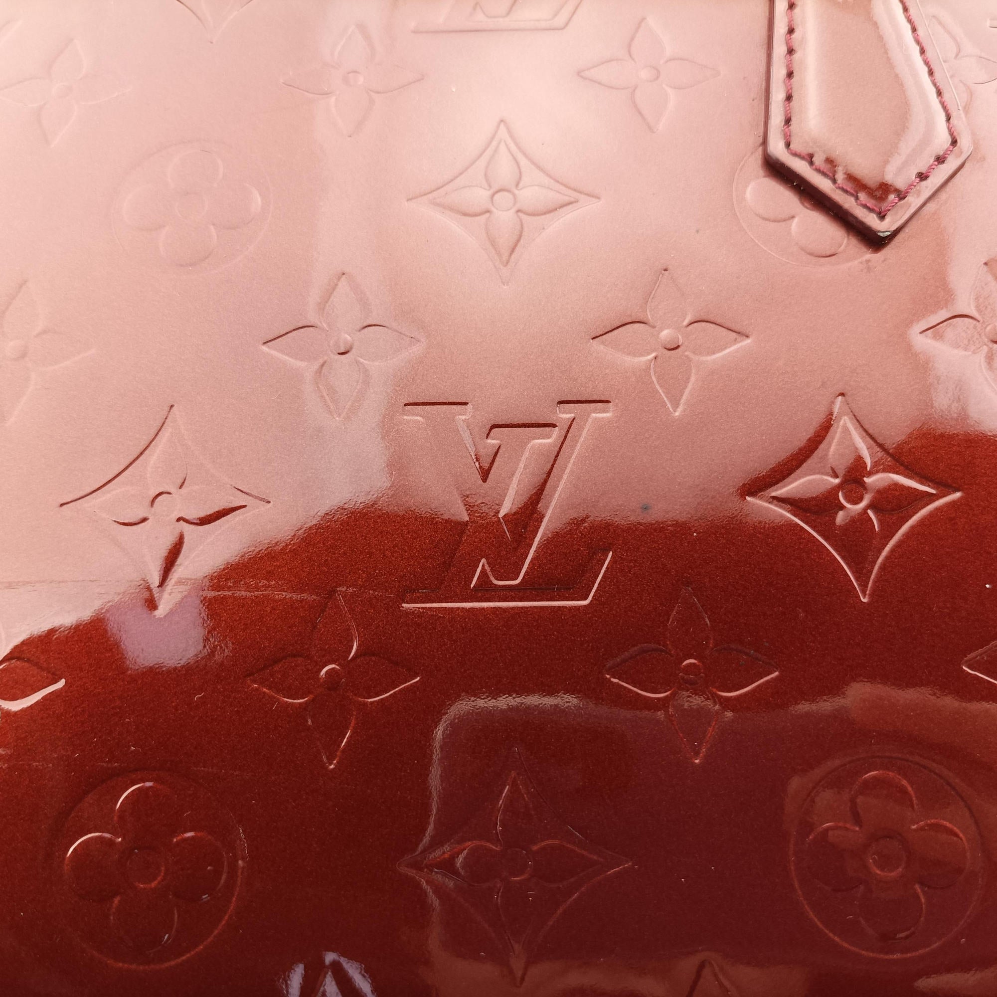 Pre-owned Louis Vuitton Sherwood PM Amarante Vernis M91488 handbag | stylenewstar