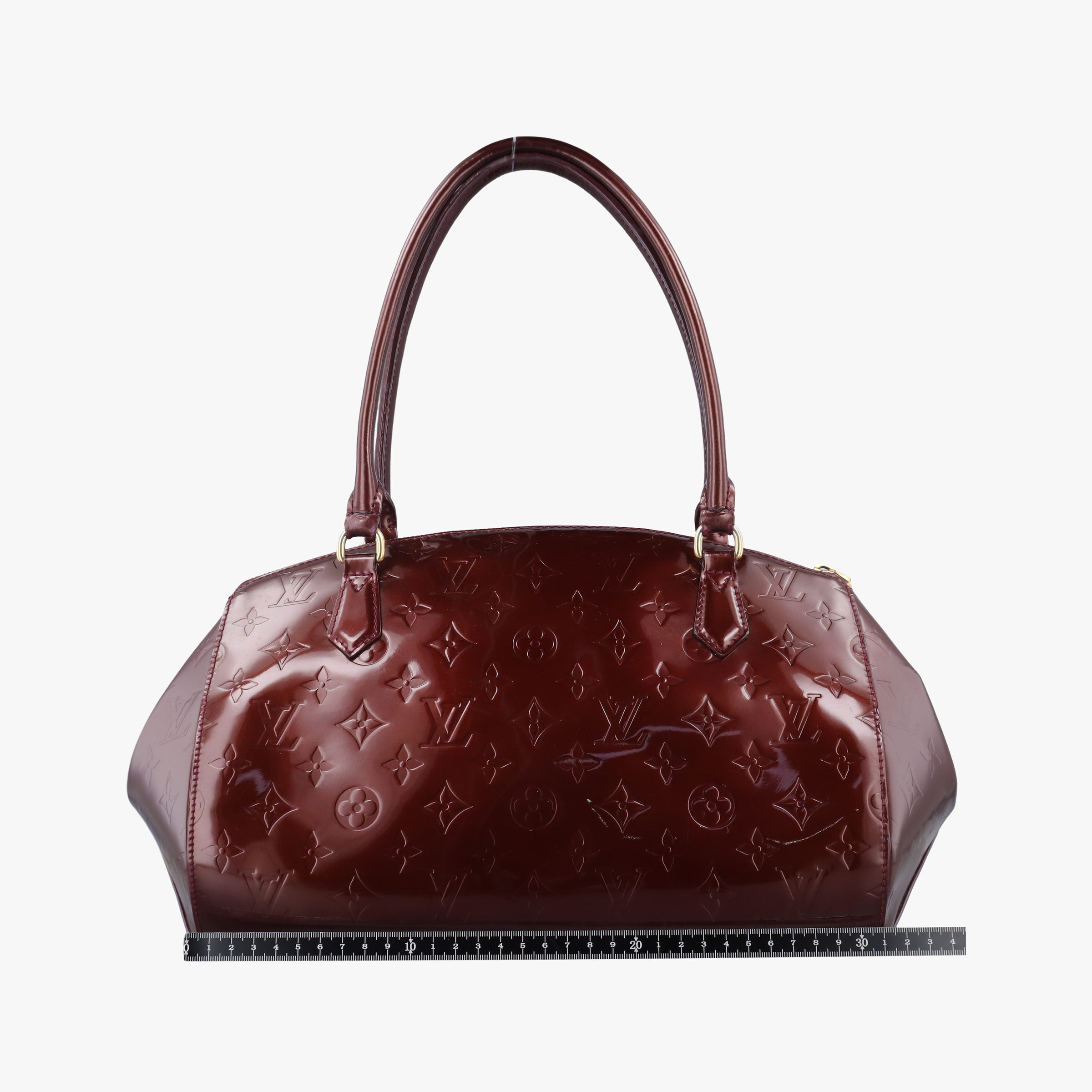Pre-owned Louis Vuitton Sherwood PM Amarante Vernis M91488 handbag | stylenewstar