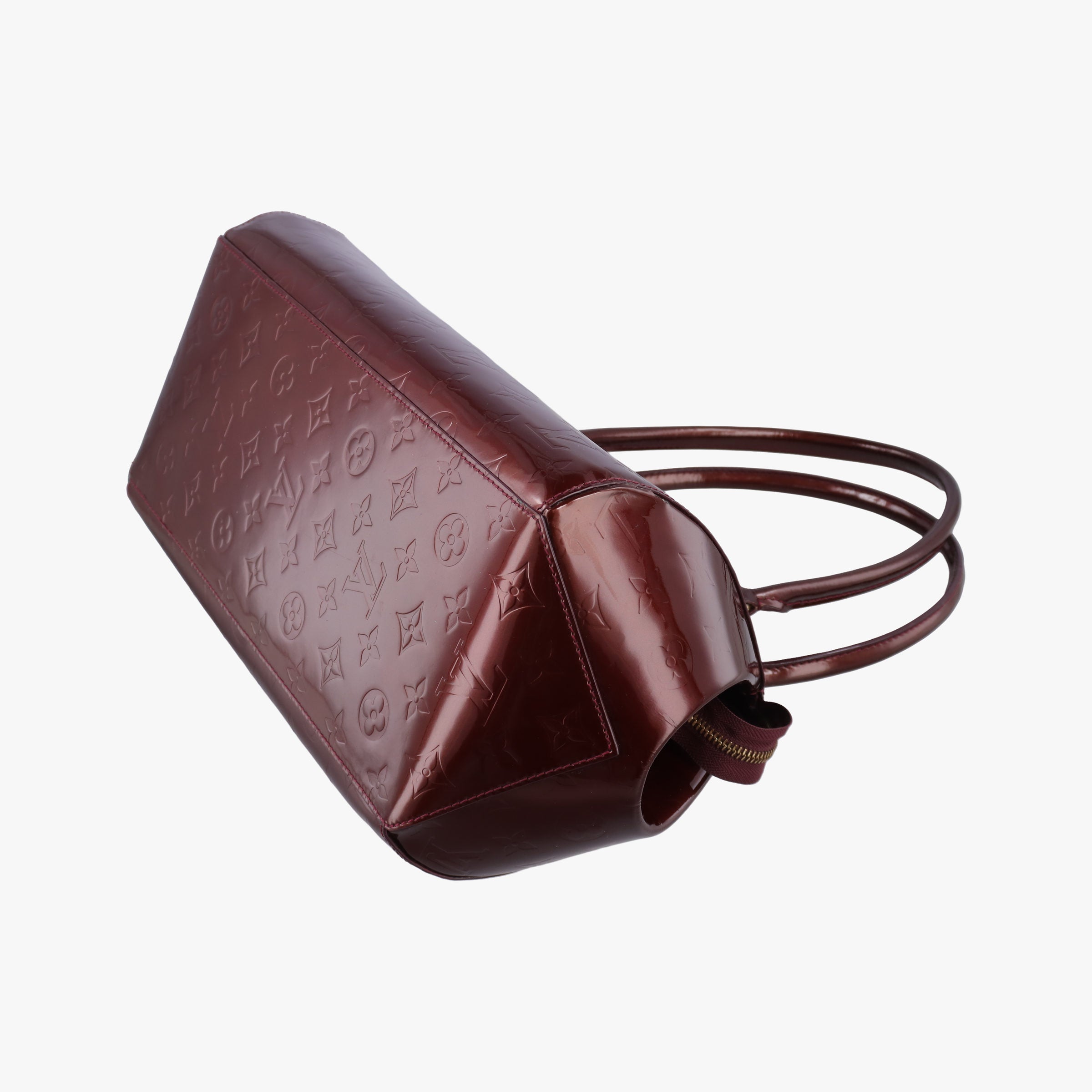 Pre-owned Louis Vuitton Sherwood PM Amarante Vernis M91488 handbag | stylenewstar