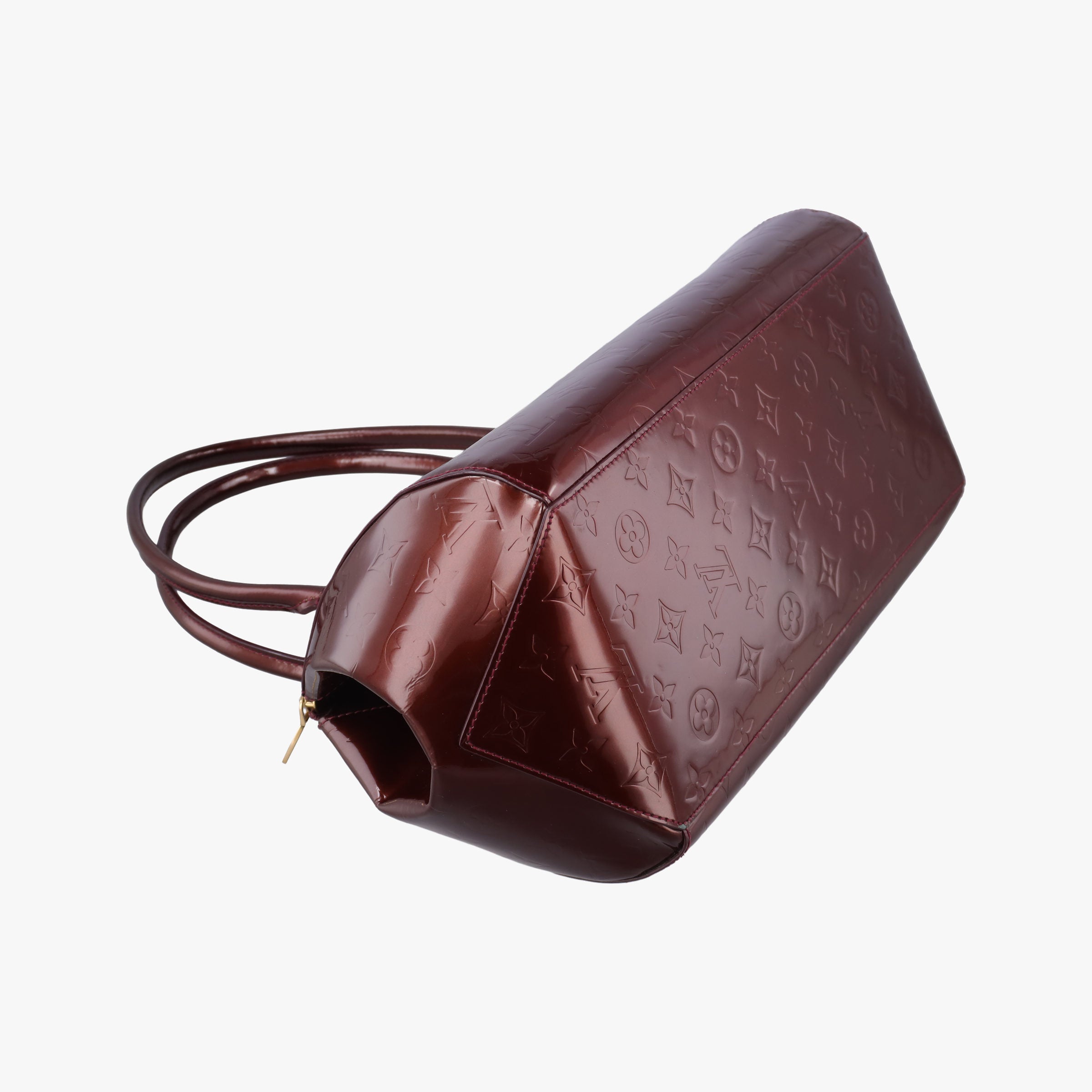 Pre-owned Louis Vuitton Sherwood PM Amarante Vernis M91488 handbag | stylenewstar