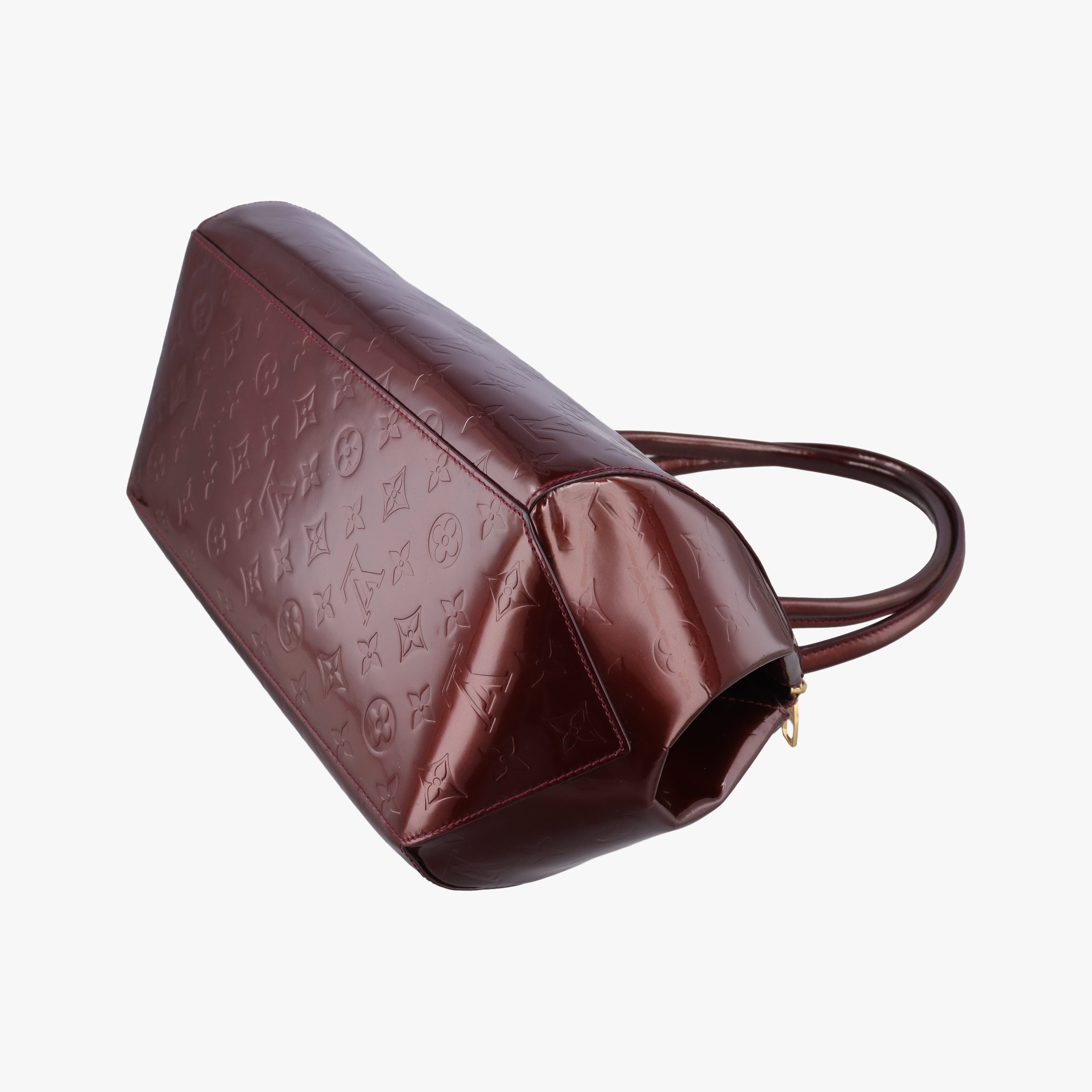 Pre-owned Louis Vuitton Sherwood PM Amarante Vernis M91488 handbag | stylenewstar
