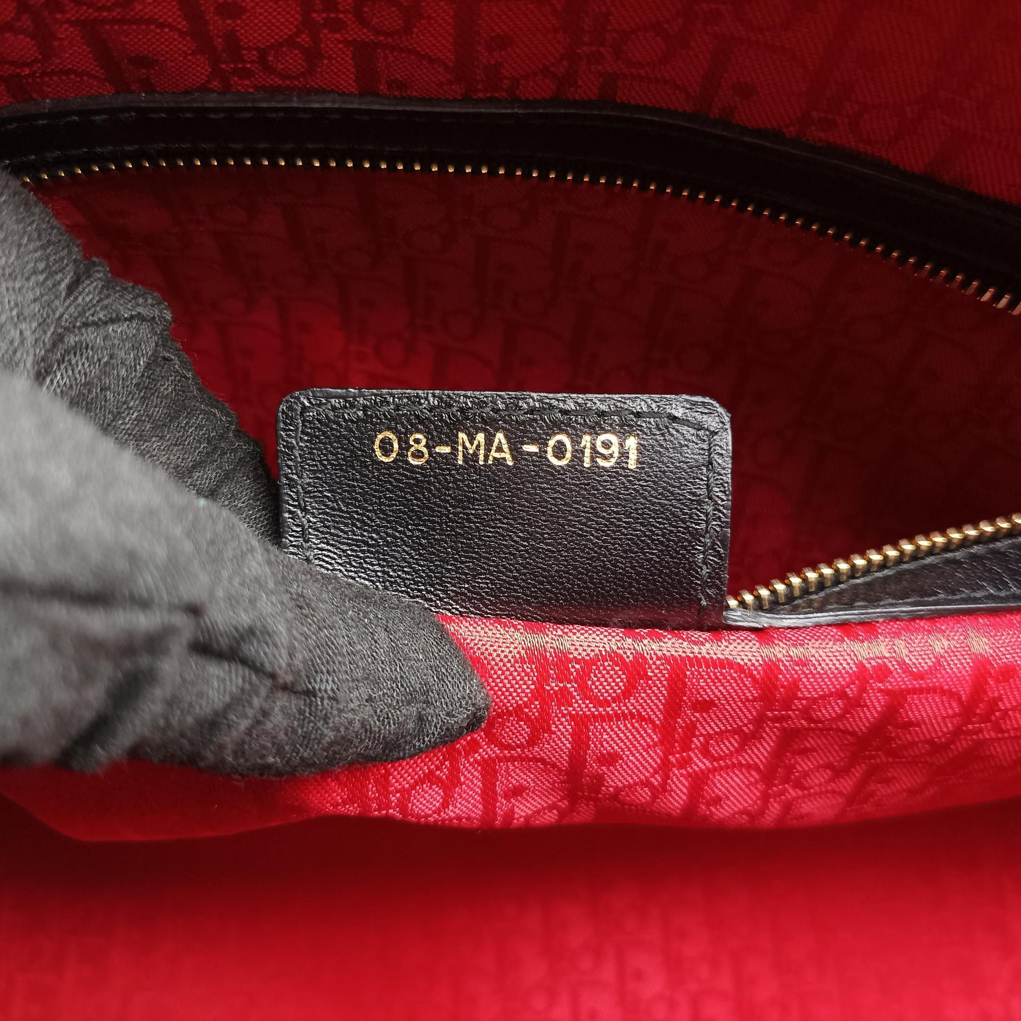 Pre-owned Christian Dior Lady Dior Black lambskin  shoulderbag | stylenewstar