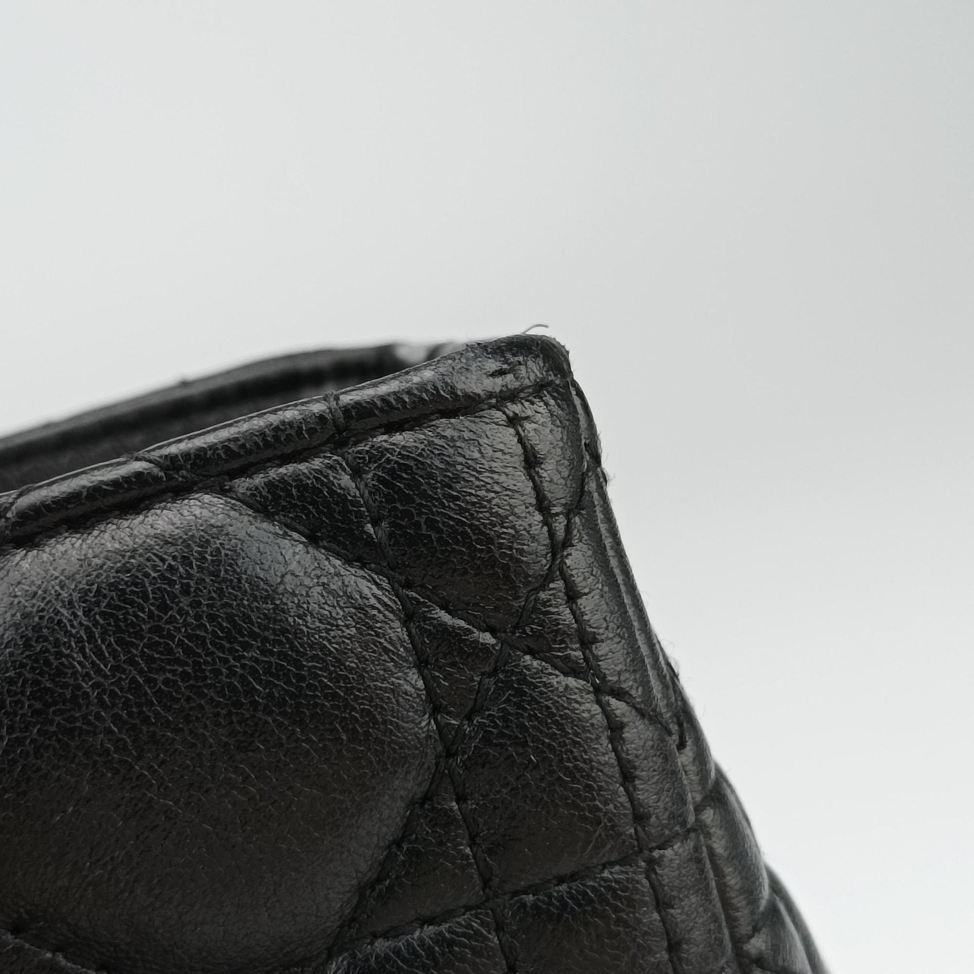 Pre-owned Christian Dior Lady Dior Black lambskin  shoulderbag | stylenewstar