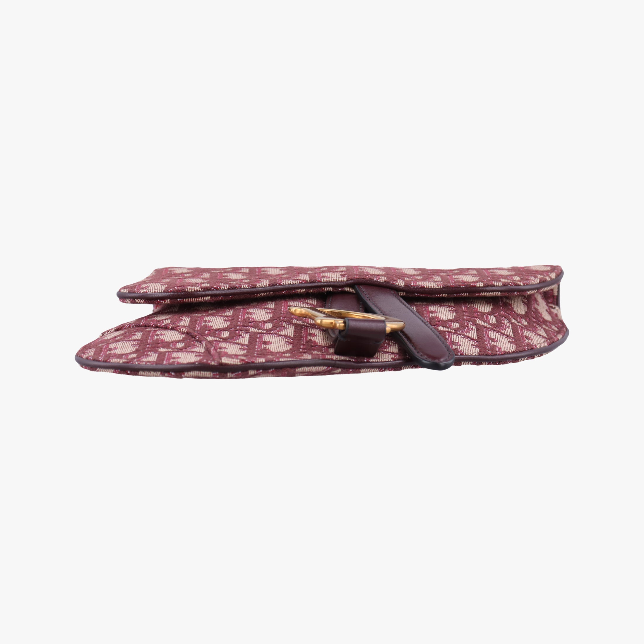 Pre-owned Christian Dior Saddle Red jacquard  bum bag/waist bag | stylenewstar