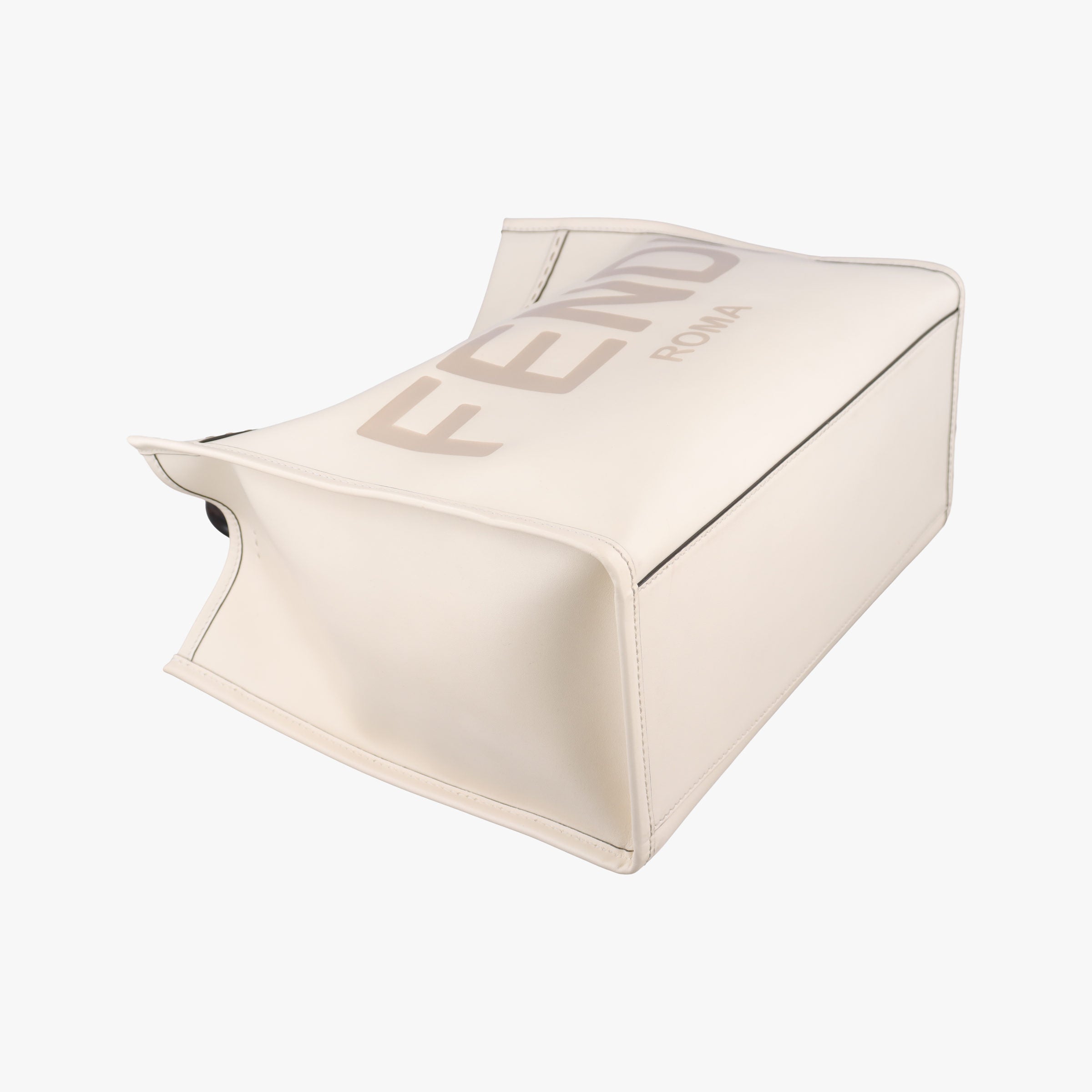 Secondhand Fendi Sunshine White Leather 8BH386 shoulderbag | stylenewstar