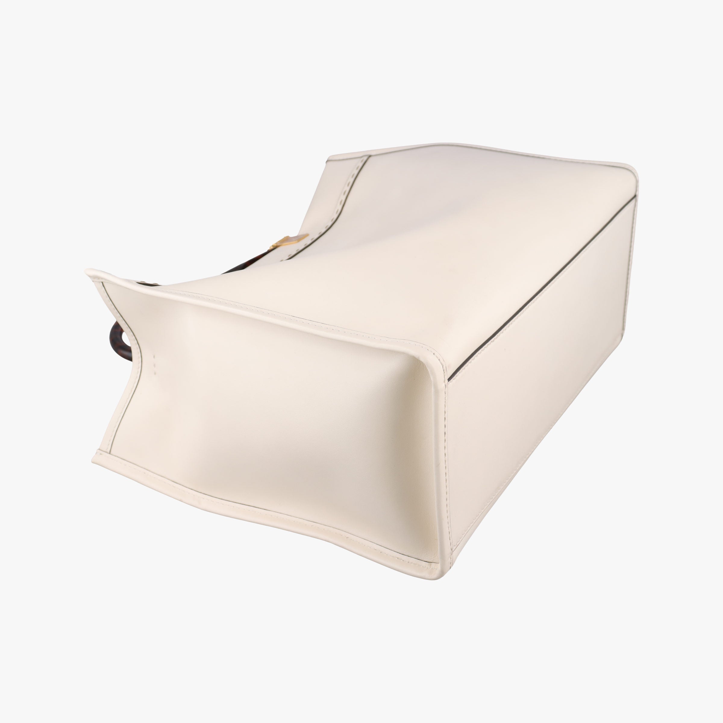 Secondhand Fendi Sunshine White Leather 8BH386 shoulderbag | stylenewstar