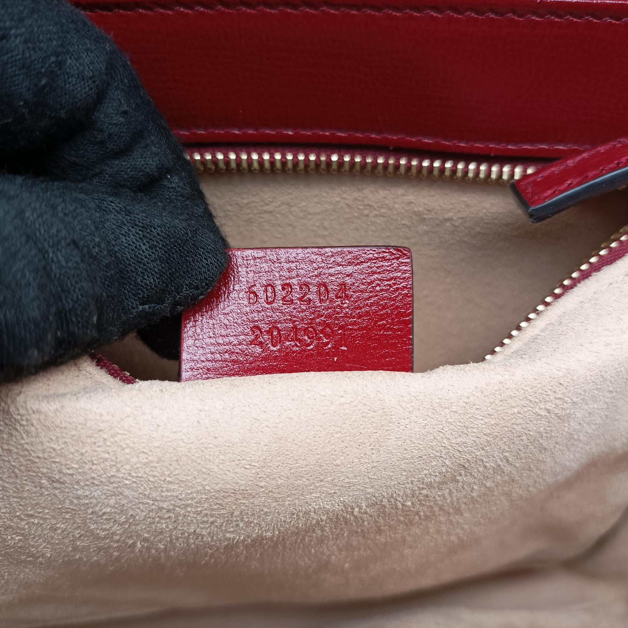 Pre-owned Gucci The Hacker Project Horsebit 1955 Beige × Brown × Red PVC coated canvas×Leather 602204 shoulderbag | stylenewstar