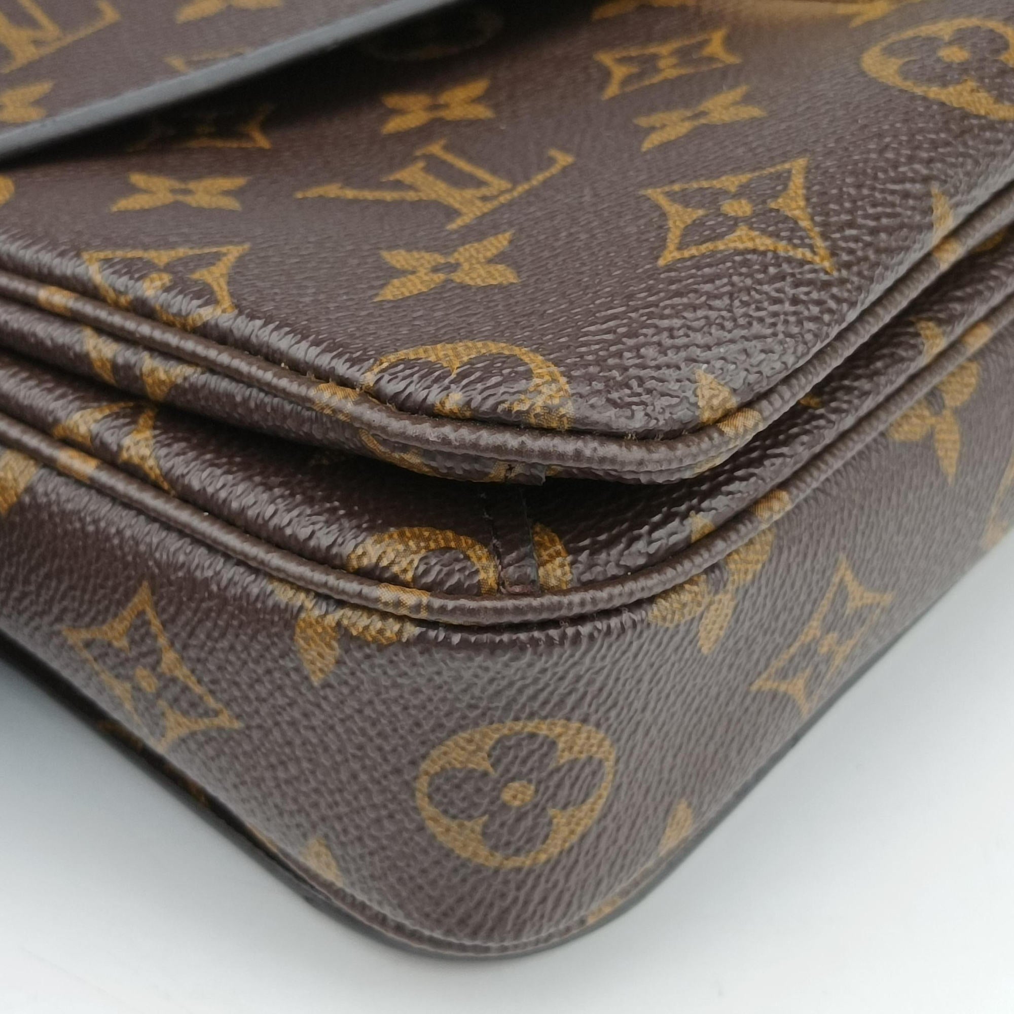 Vintage Louis Vuitton Pochette Metis MM Brown Monogram Canvas M44875 shoulderbag | stylenewstar