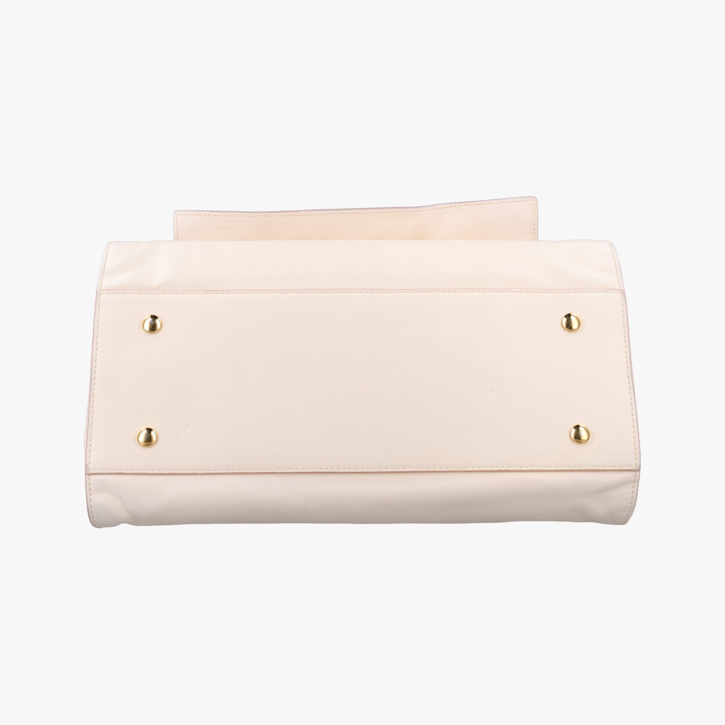 Pre-owned VERSACE Medusa Palazzo White lambskin  shoulderbag | stylenewstar
