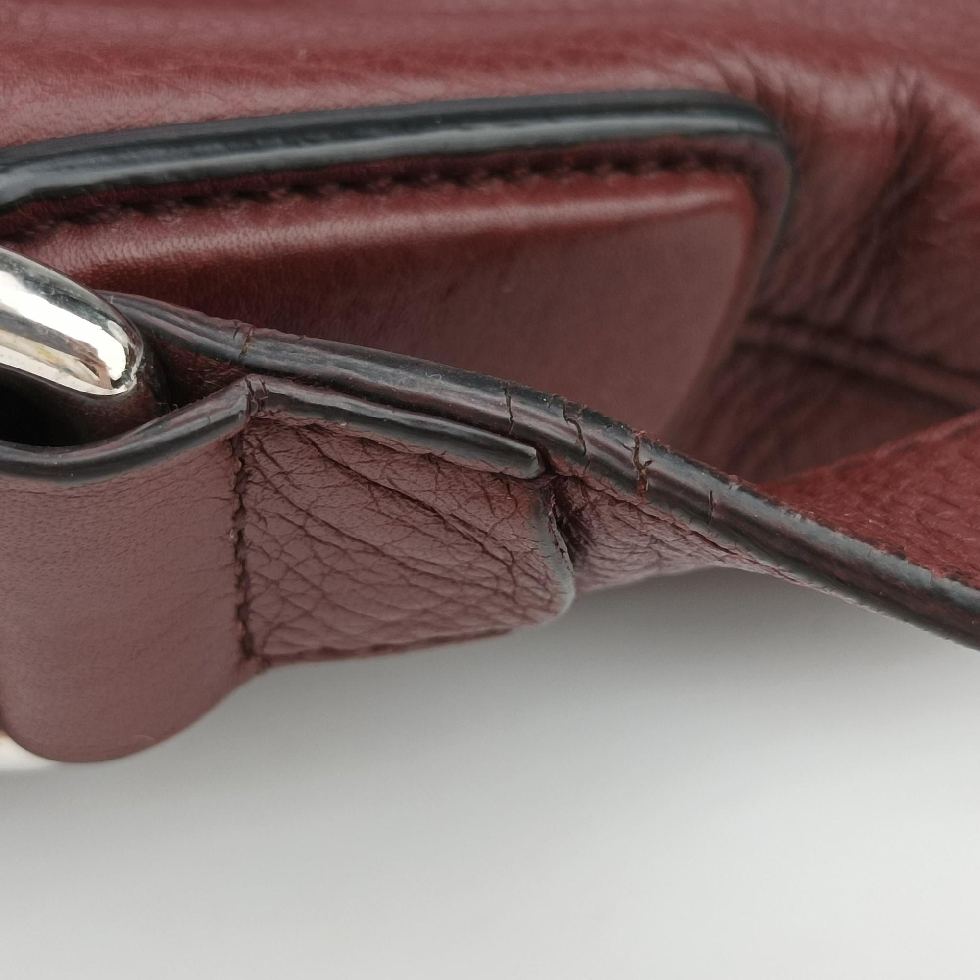 Vintage Gucci Interlocking G Logo Soho Messenger Burgundy Leather 322056 shoulderbag | stylenewstar