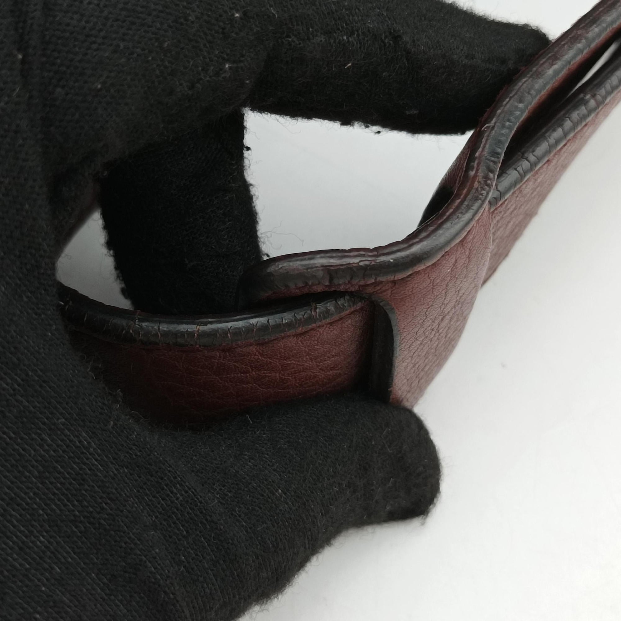 Vintage Gucci Interlocking G Logo Soho Messenger Burgundy Leather 322056 shoulderbag | stylenewstar