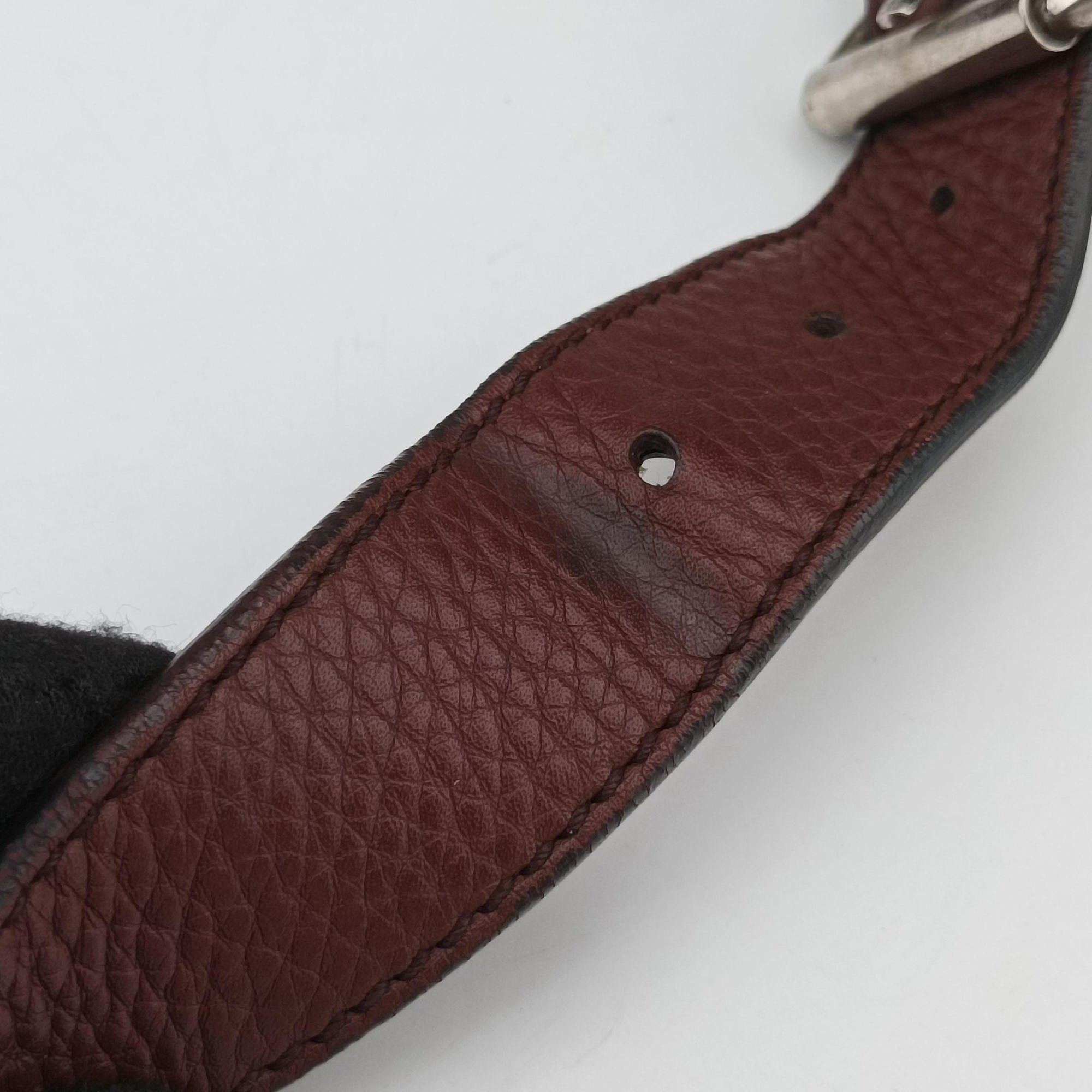 Vintage Gucci Interlocking G Logo Soho Messenger Burgundy Leather 322056 shoulderbag | stylenewstar