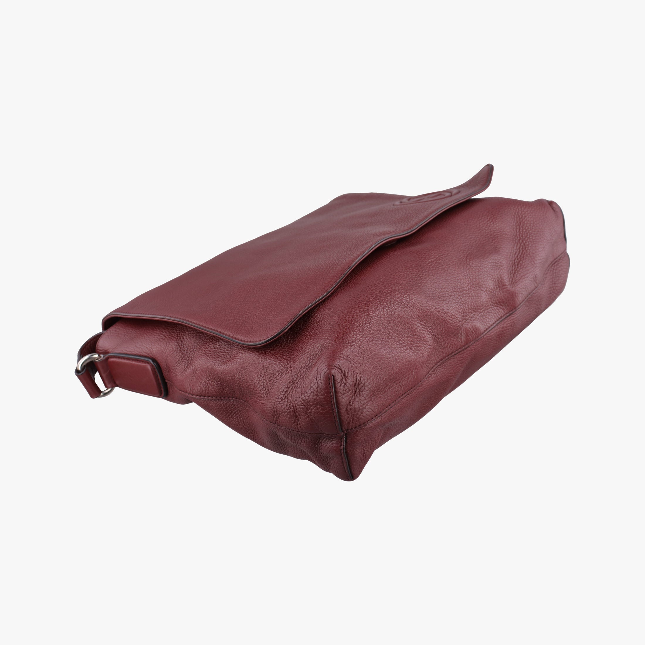 Vintage Gucci Interlocking G Logo Soho Messenger Burgundy Leather 322056 shoulderbag | stylenewstar