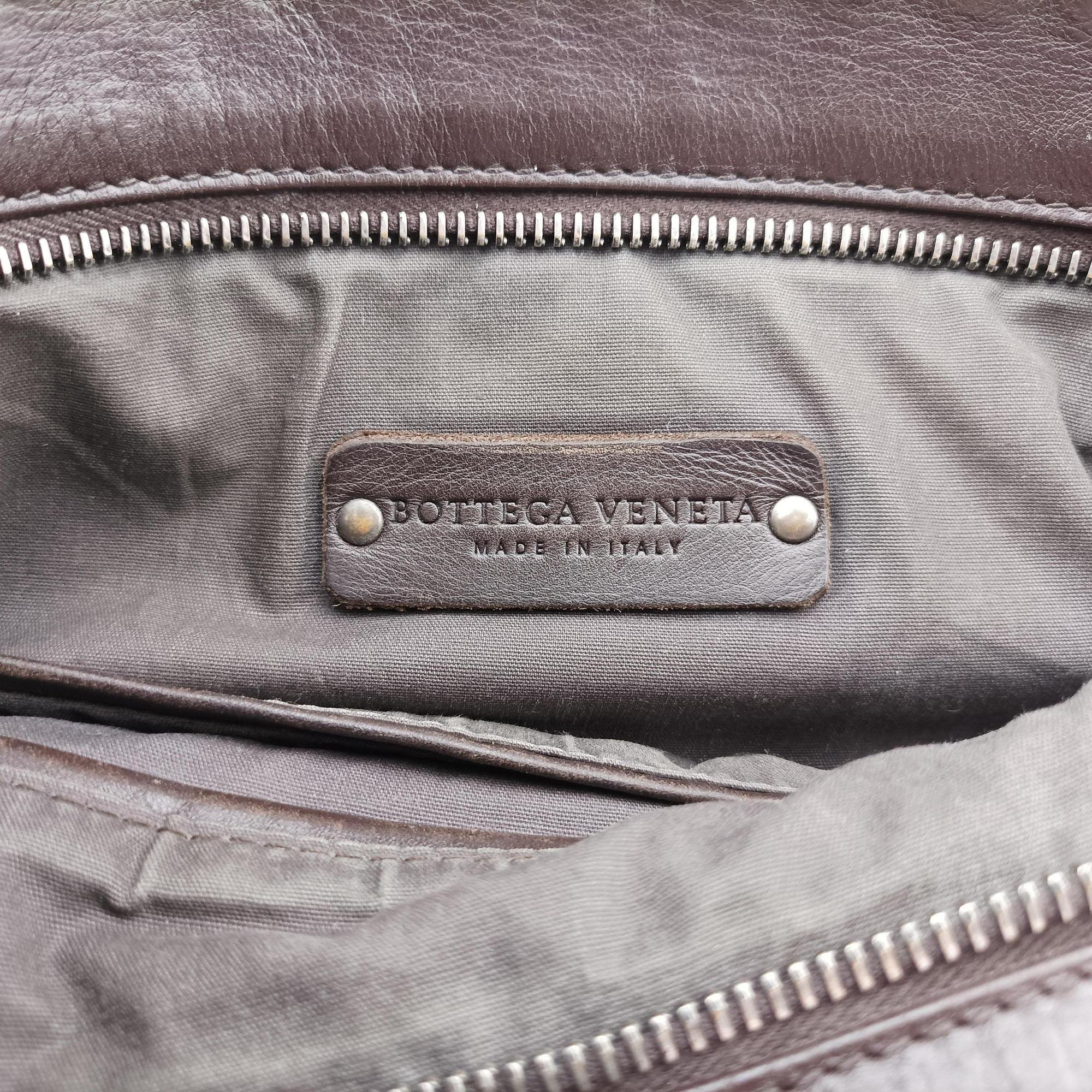 Pre-owned Bottega Veneta Intrecciato Brown lambskin  shoulderbag | stylenewstar