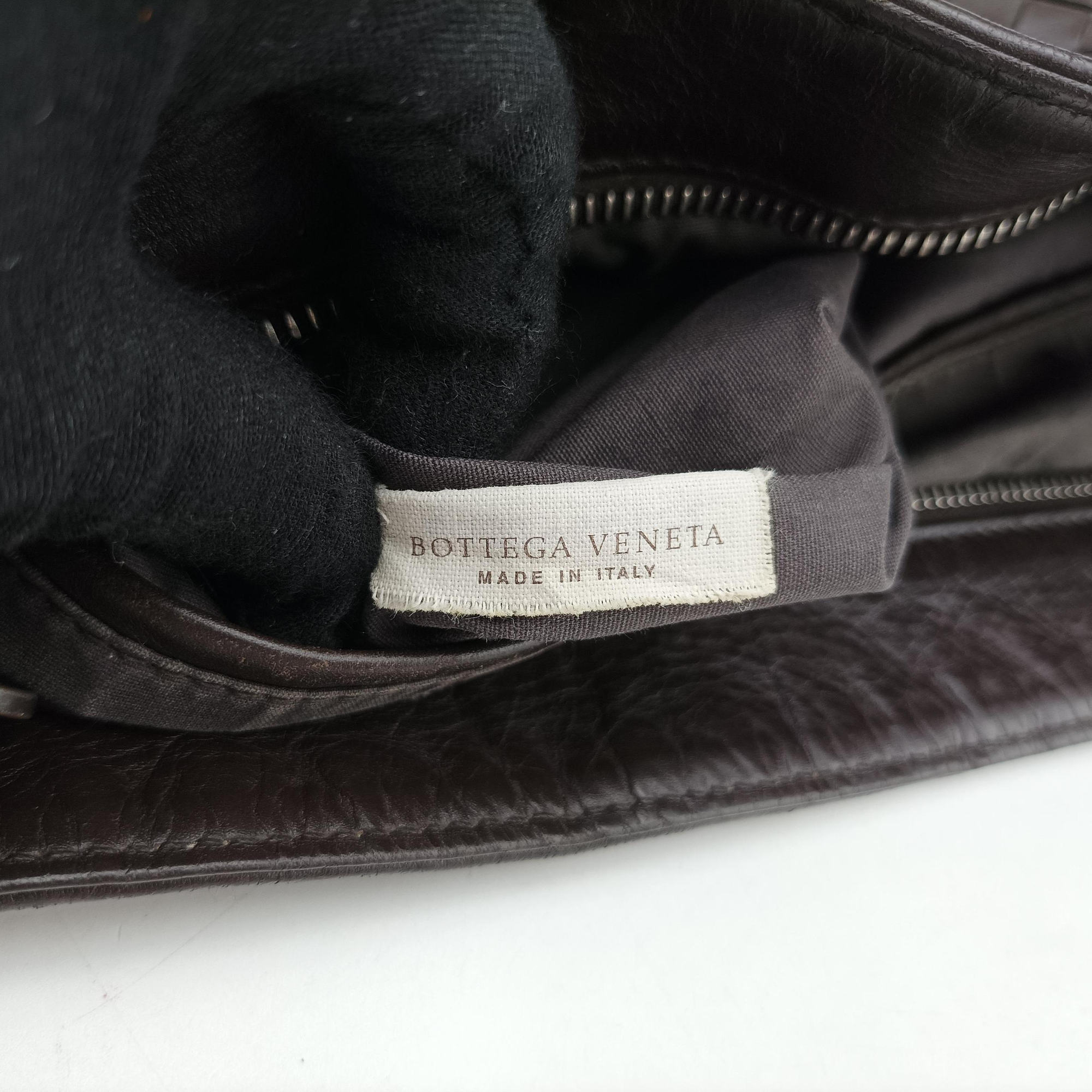 Pre-owned Bottega Veneta Intrecciato Brown lambskin  shoulderbag | stylenewstar