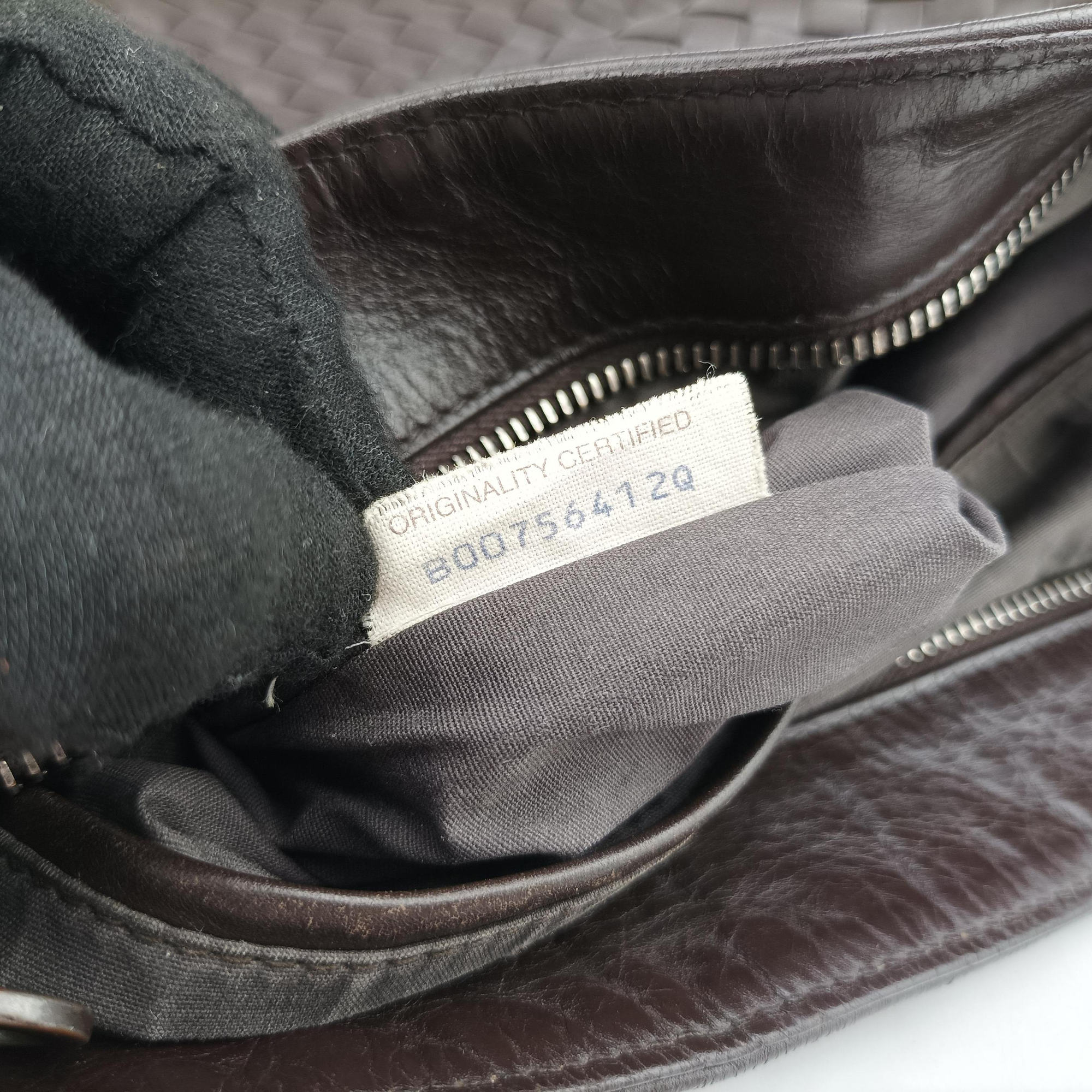 Pre-owned Bottega Veneta Intrecciato Brown lambskin  shoulderbag | stylenewstar