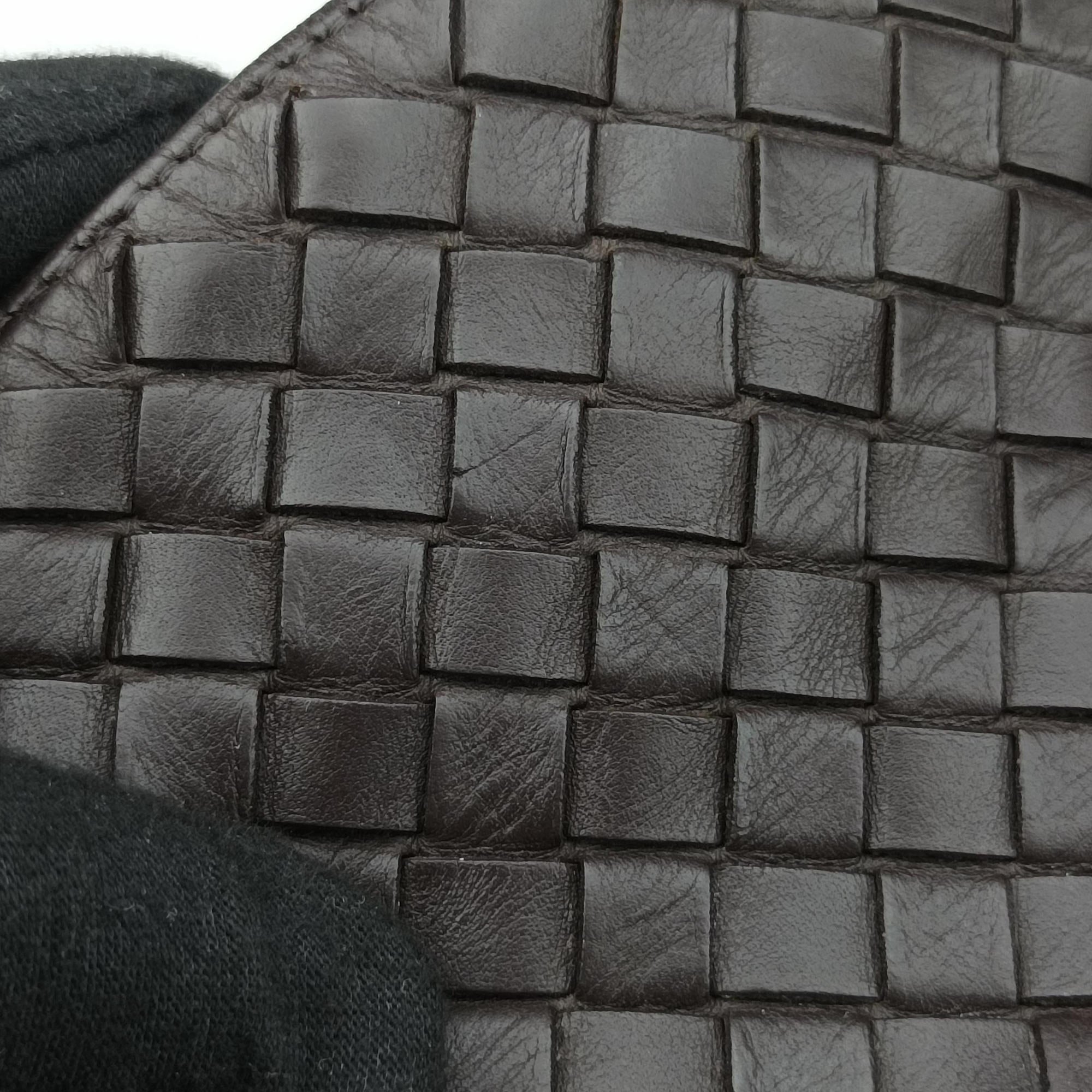 Pre-owned Bottega Veneta Intrecciato Brown lambskin  shoulderbag | stylenewstar