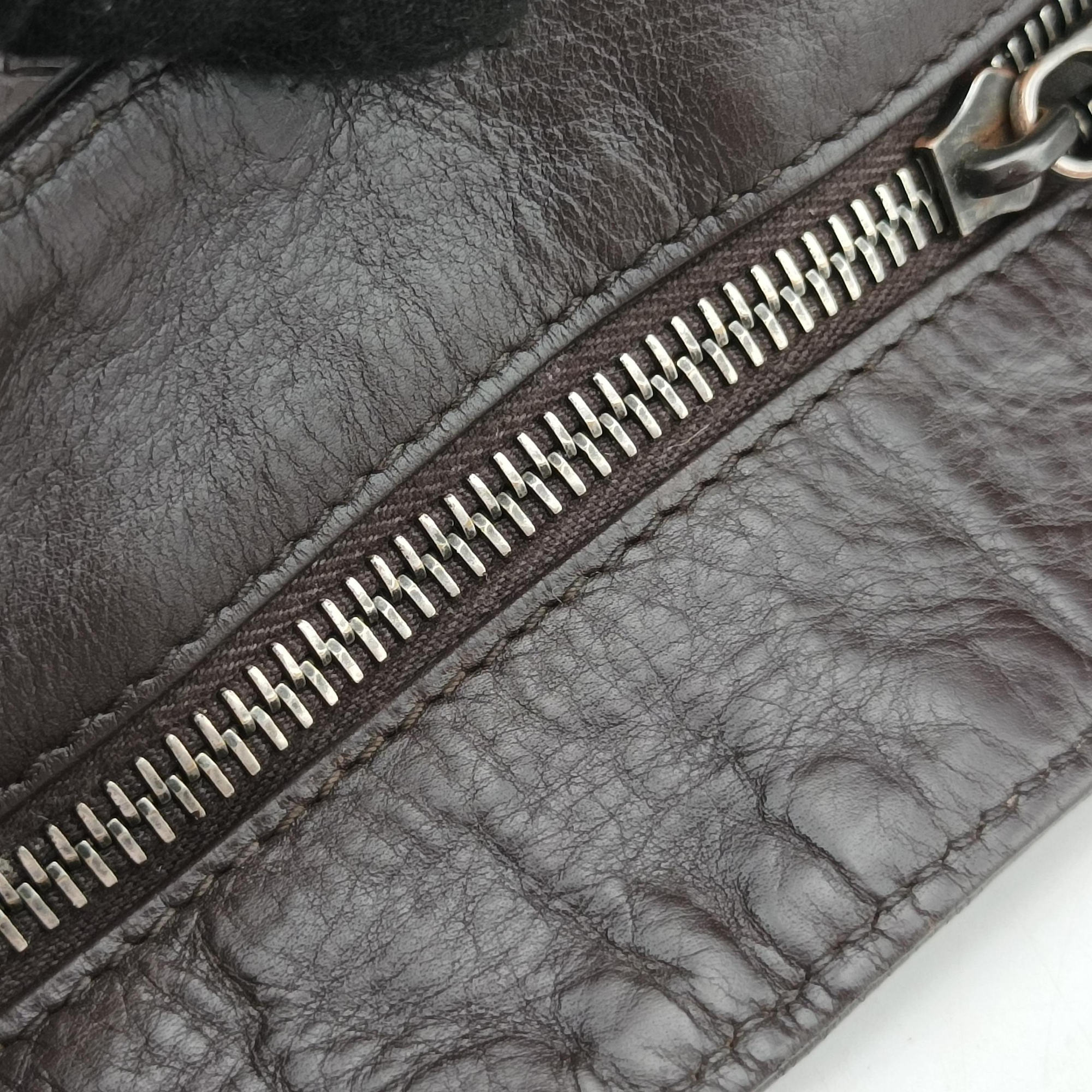 Pre-owned Bottega Veneta Intrecciato Brown lambskin  shoulderbag | stylenewstar