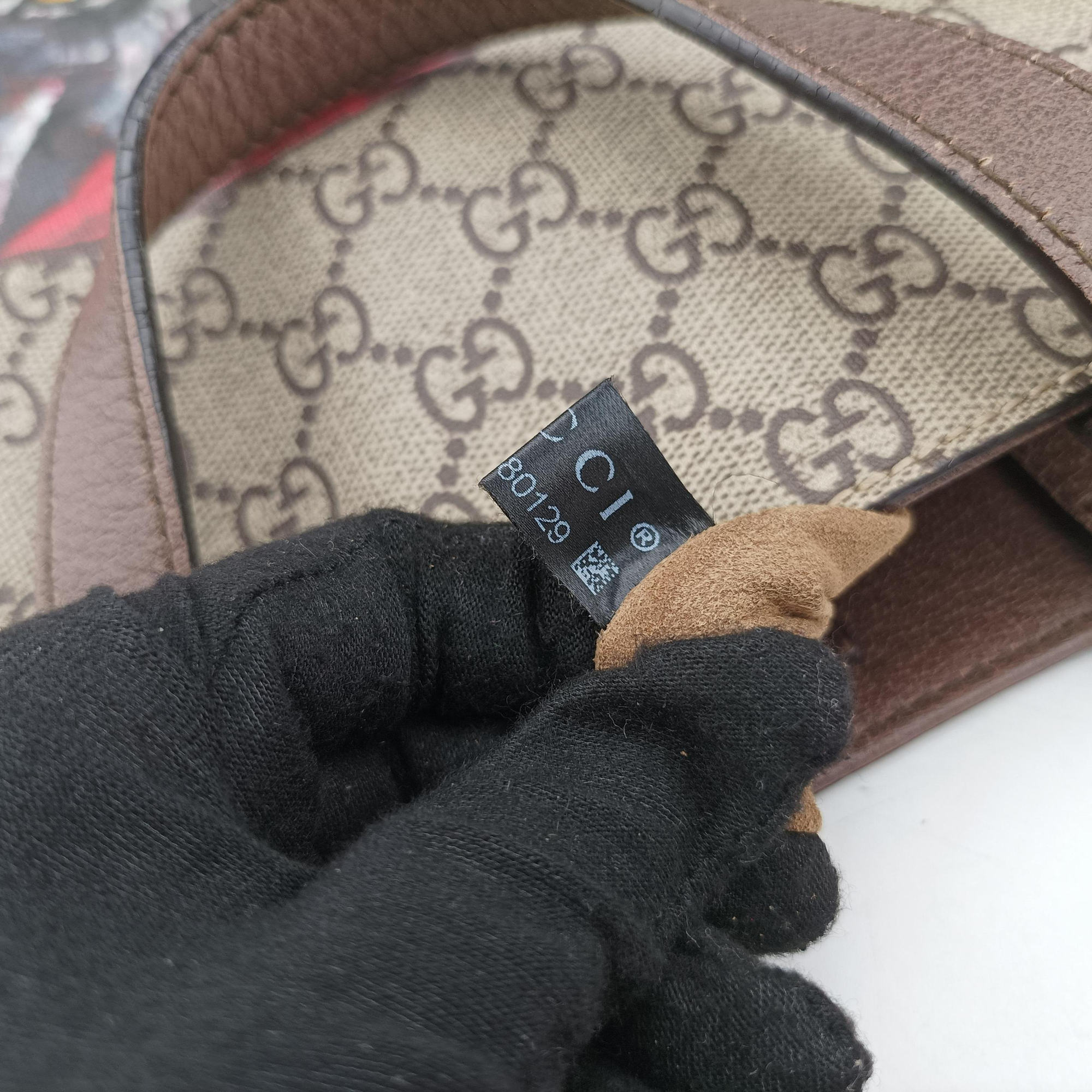 Pre-owned Gucci GG Supreme Mystic Cat beige×Multicolour PVC coated canvas 450950 shoulderbag | stylenewstar