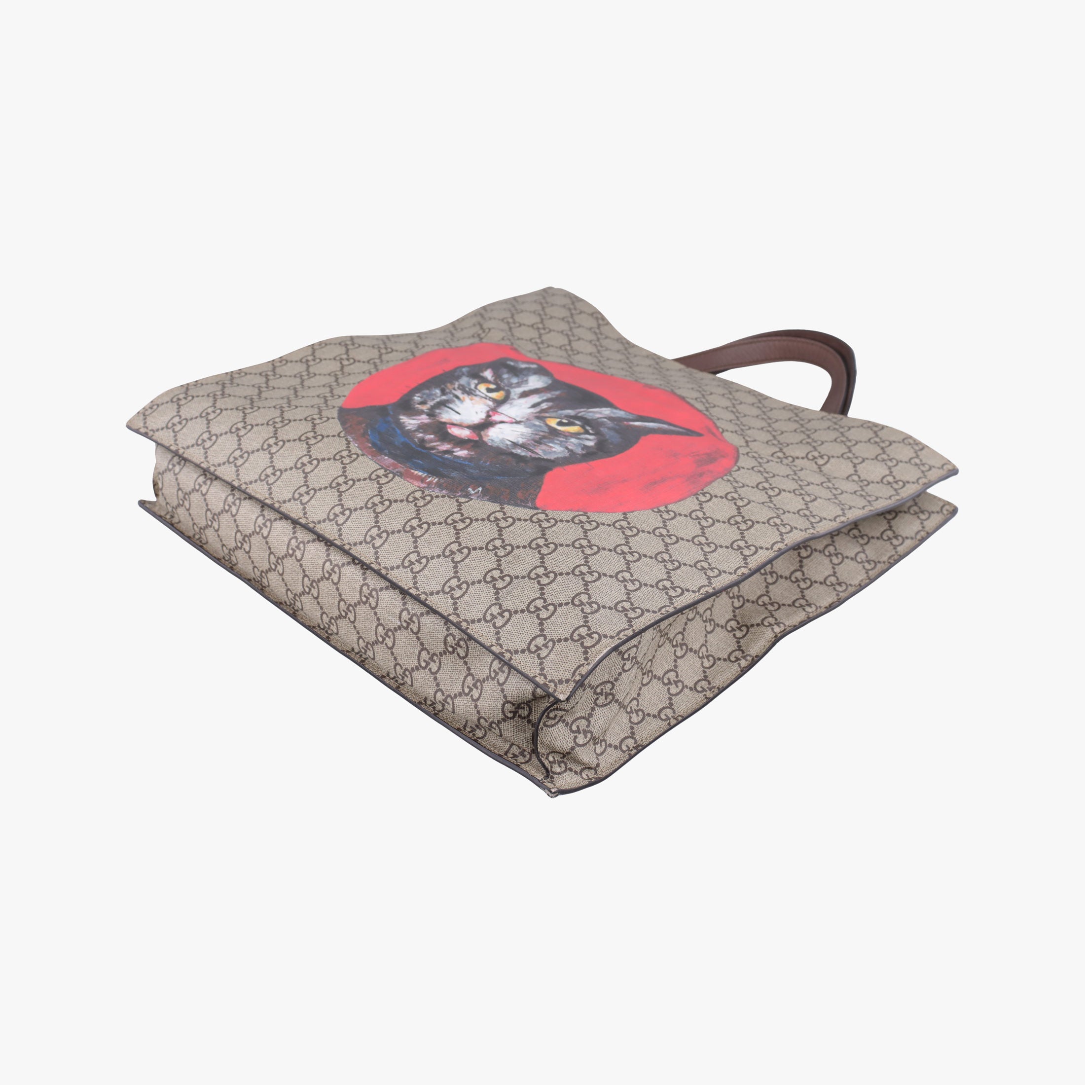 Pre-owned Gucci GG Supreme Mystic Cat beige×Multicolour PVC coated canvas 450950 shoulderbag | stylenewstar