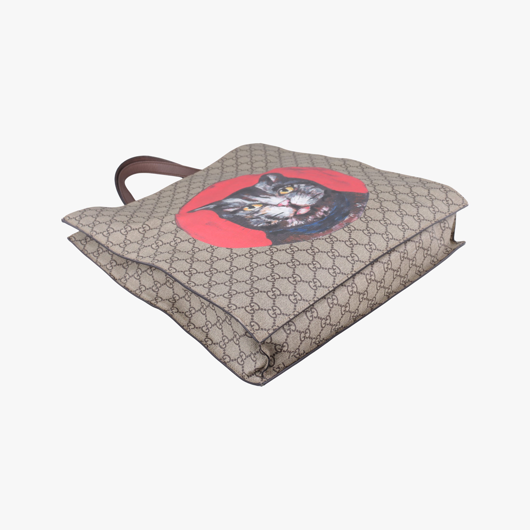 Pre-owned Gucci GG Supreme Mystic Cat beige×Multicolour PVC coated canvas 450950 shoulderbag | stylenewstar