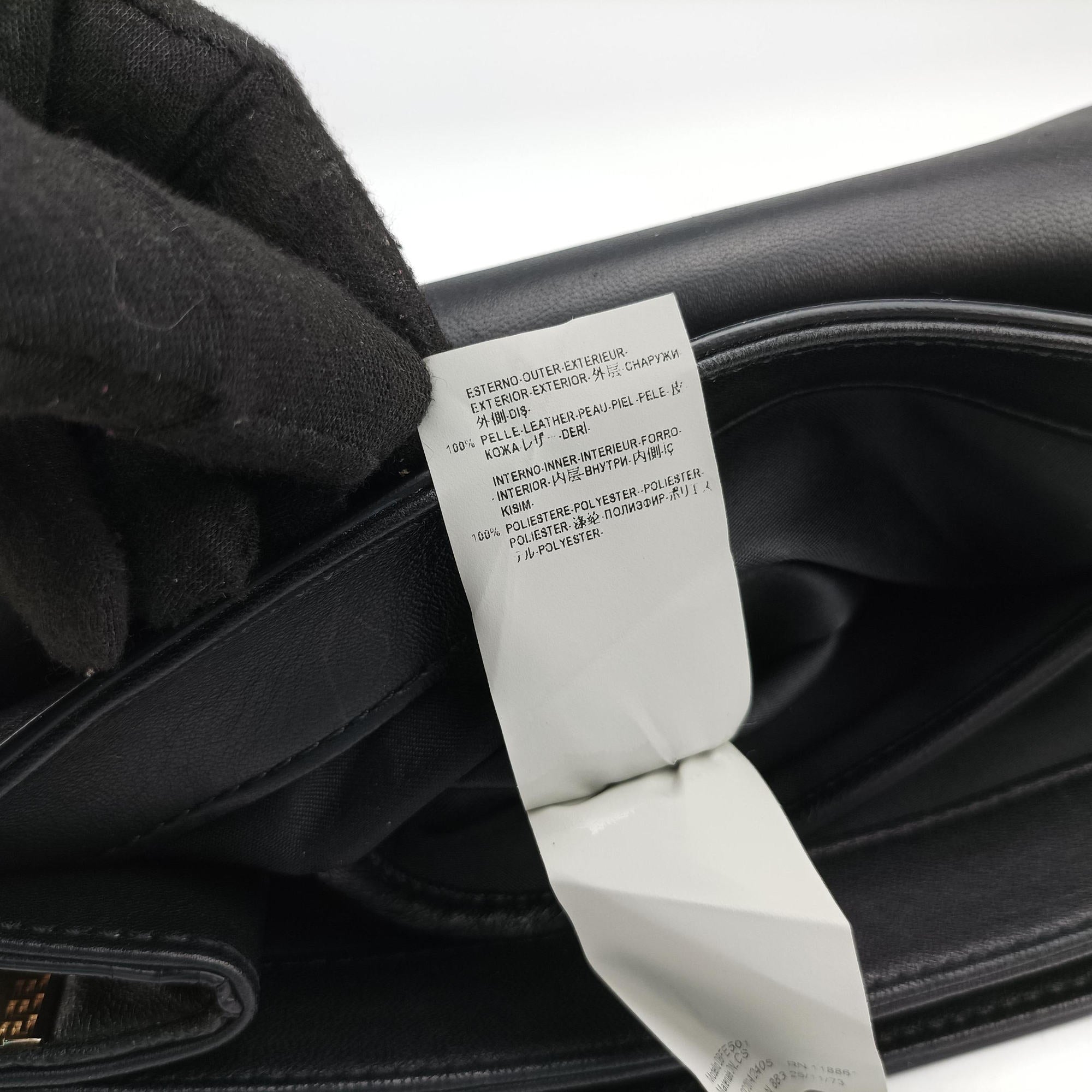 Secondhand VERSACE La Medusa Black Leather  shoulderbag | stylenewstar