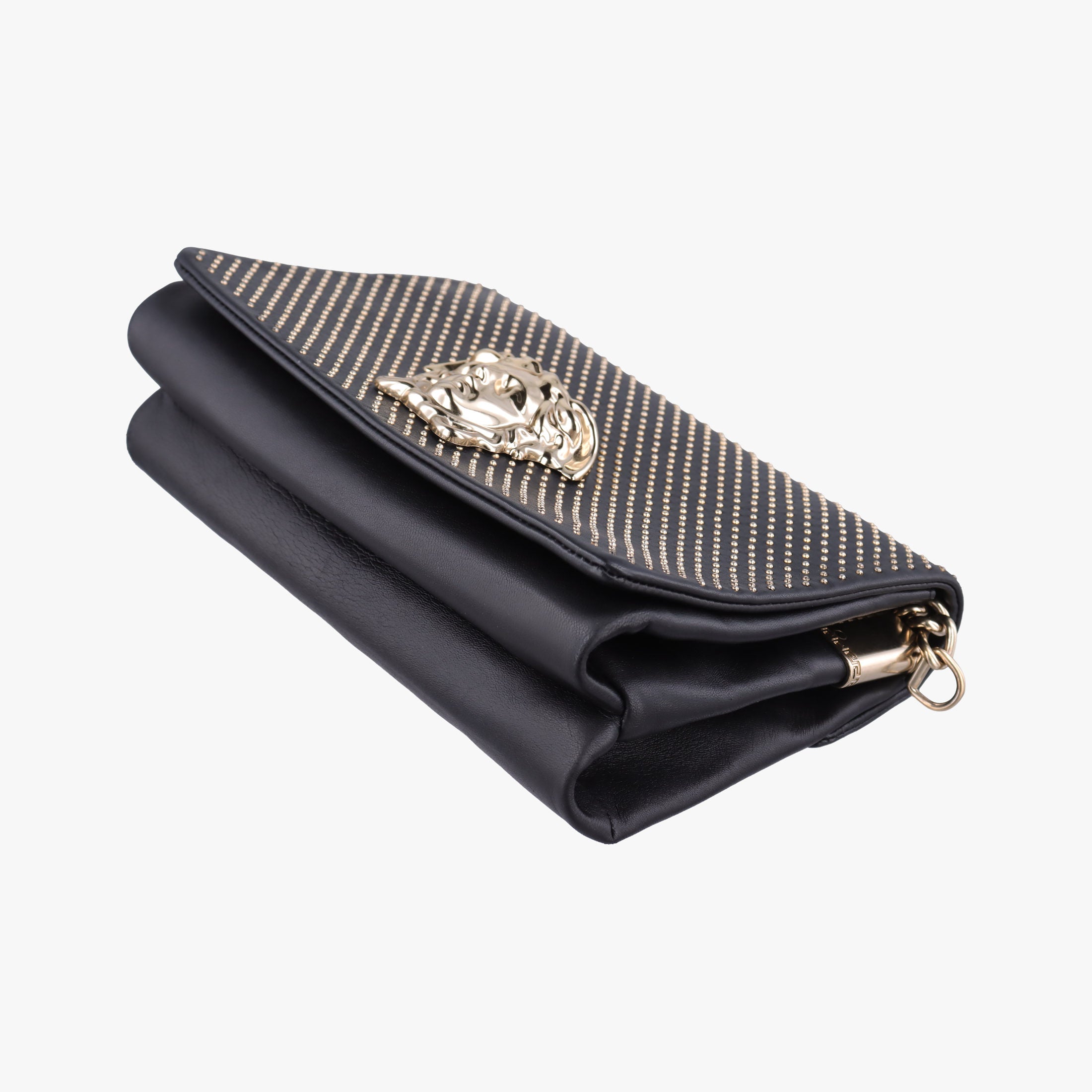 Secondhand VERSACE La Medusa Black Leather  shoulderbag | stylenewstar
