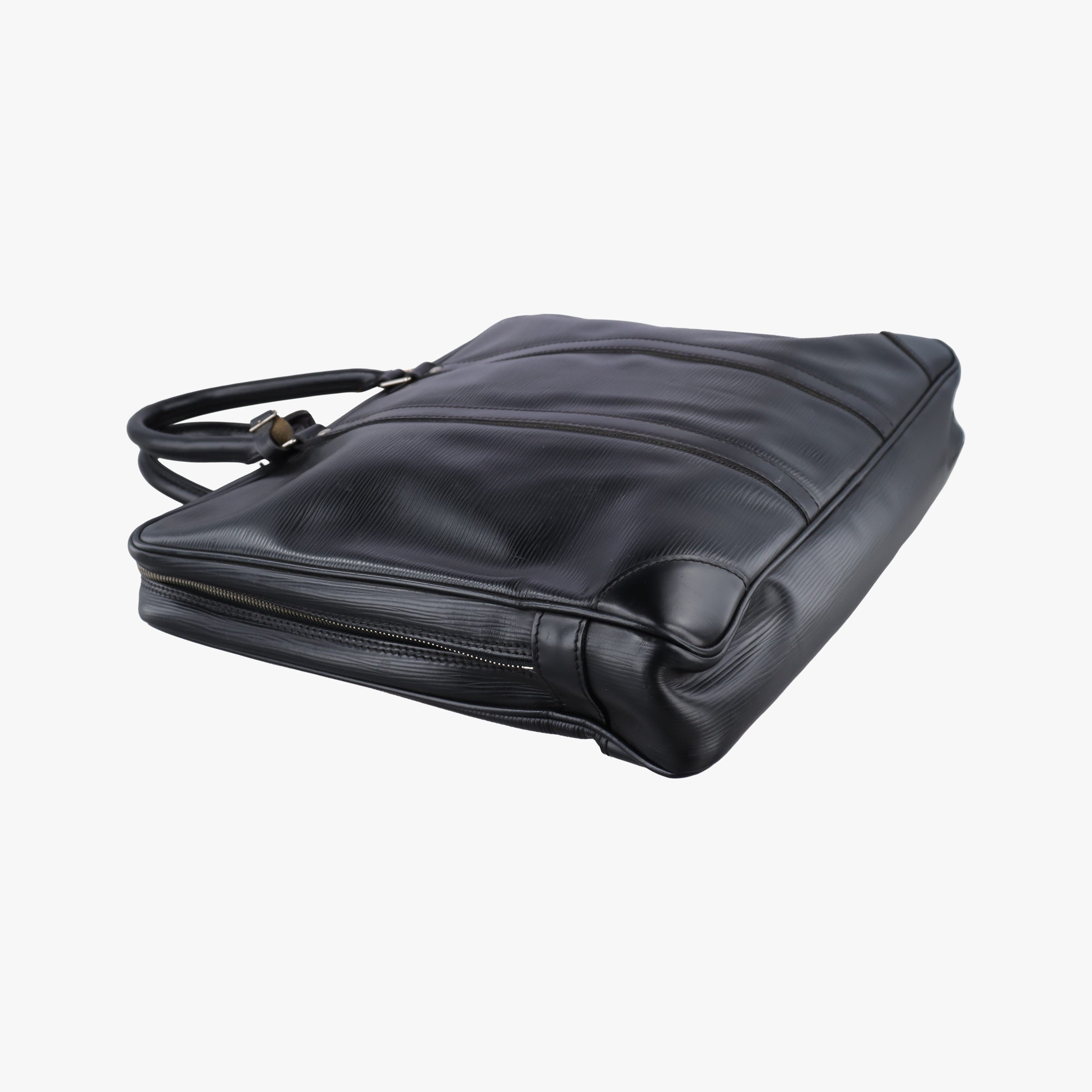 Pre-owned Louis Vuitton Porto Document Voyage Black Epi M59162 handbag | stylenewstar