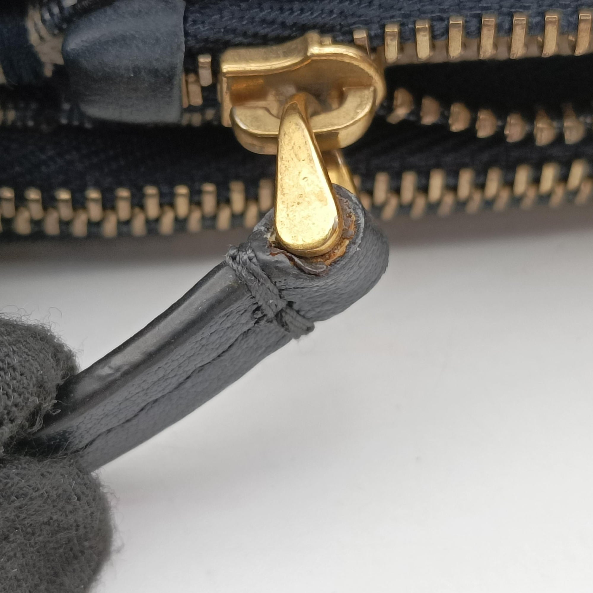 Vintage Christian Dior Saddle Navy×Gray Jacquard  shoulderbag | stylenewstar